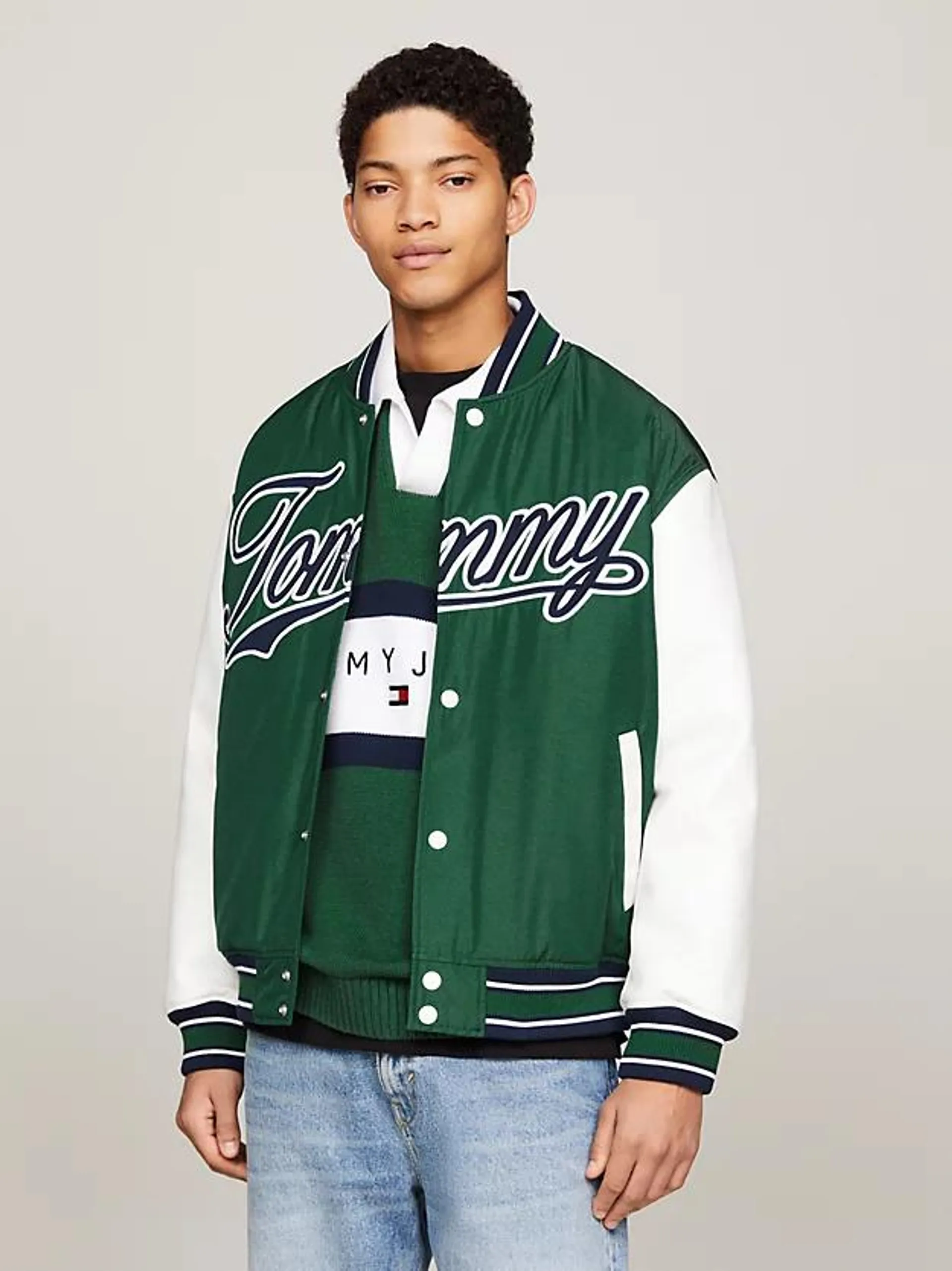 Satin Letterman Jacket