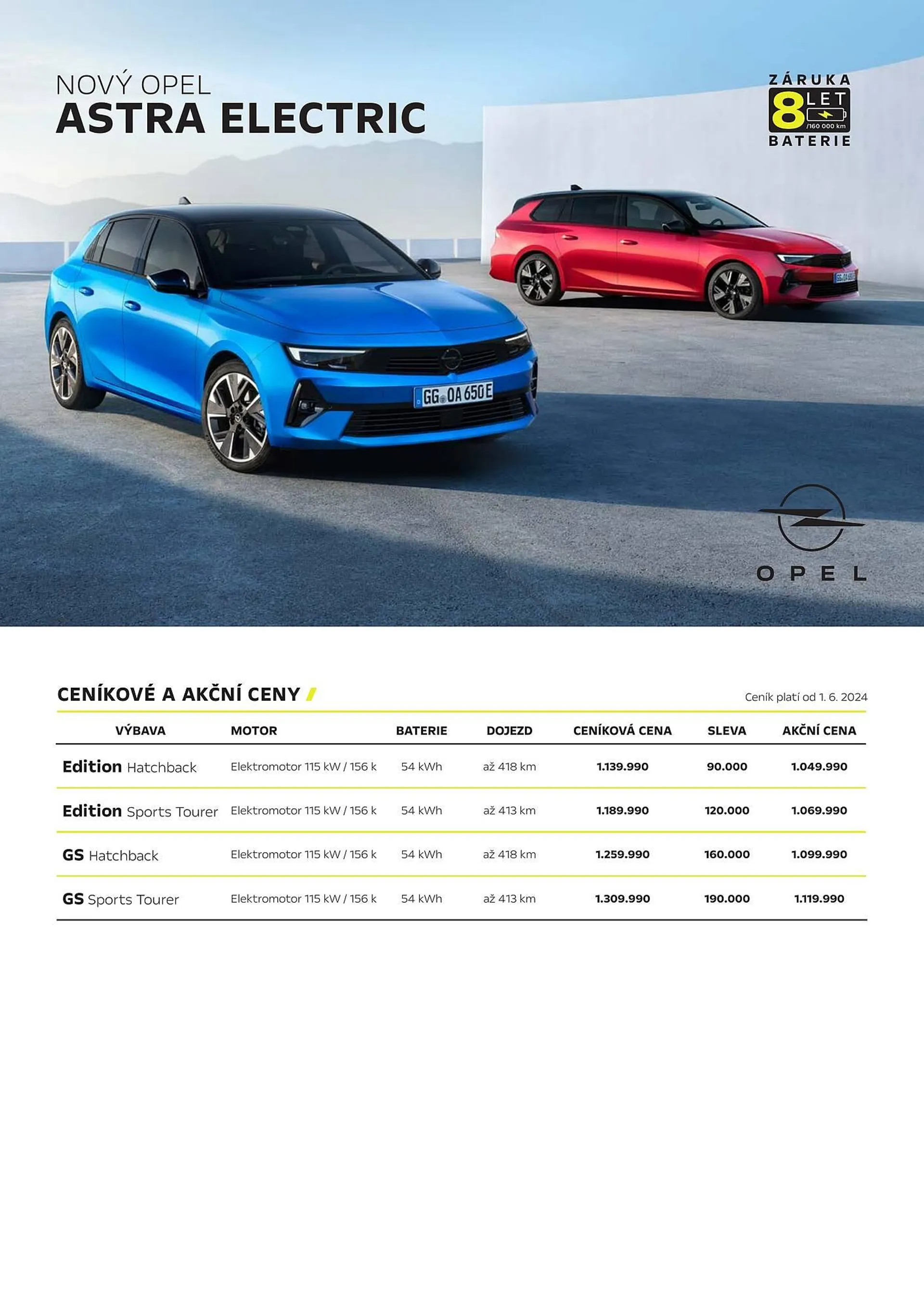 Opel Astra Electric leták - 9. července 31. prosince 2024 - Page 1