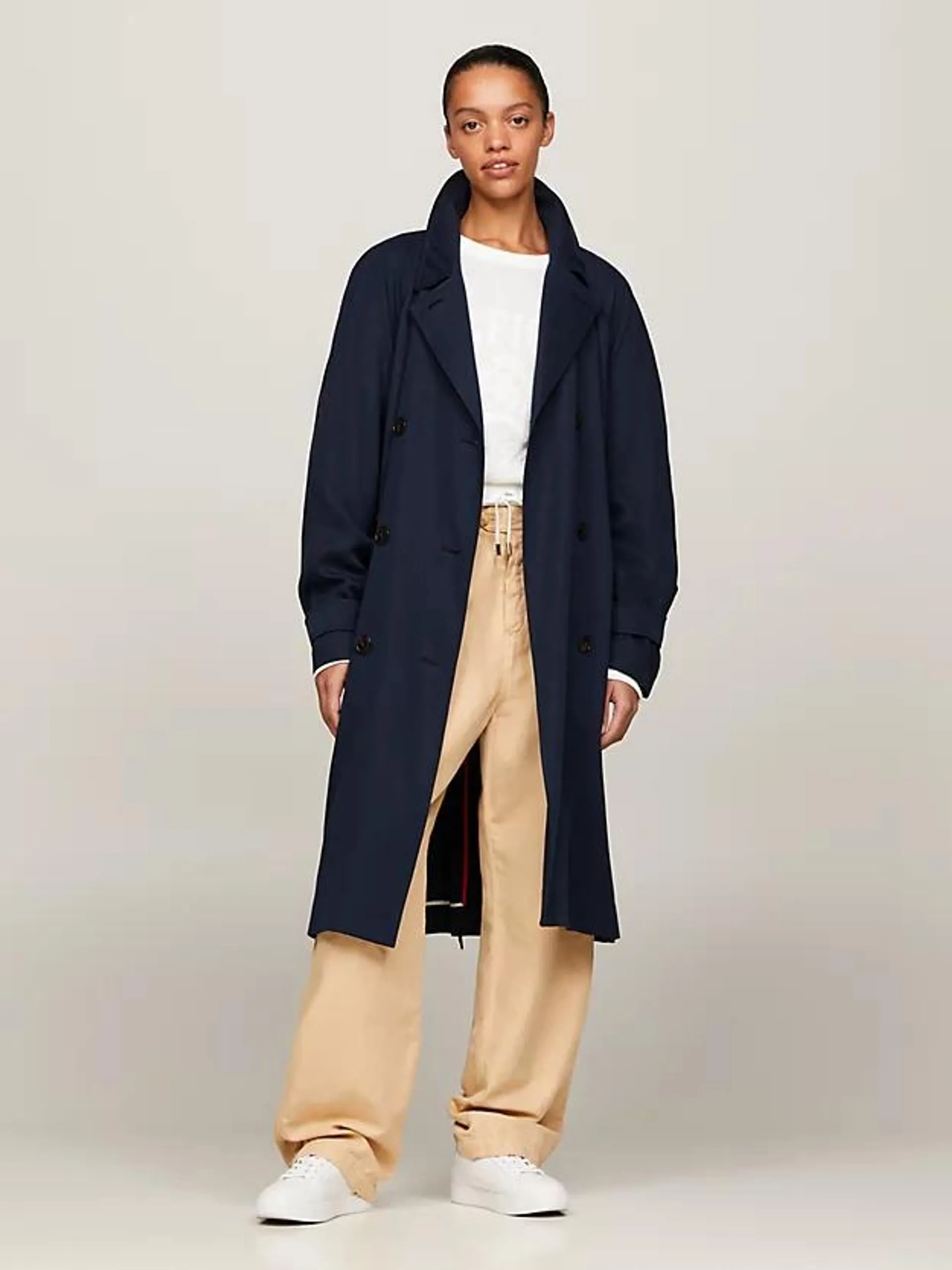 Double Breasted Relaxed Trench Coat