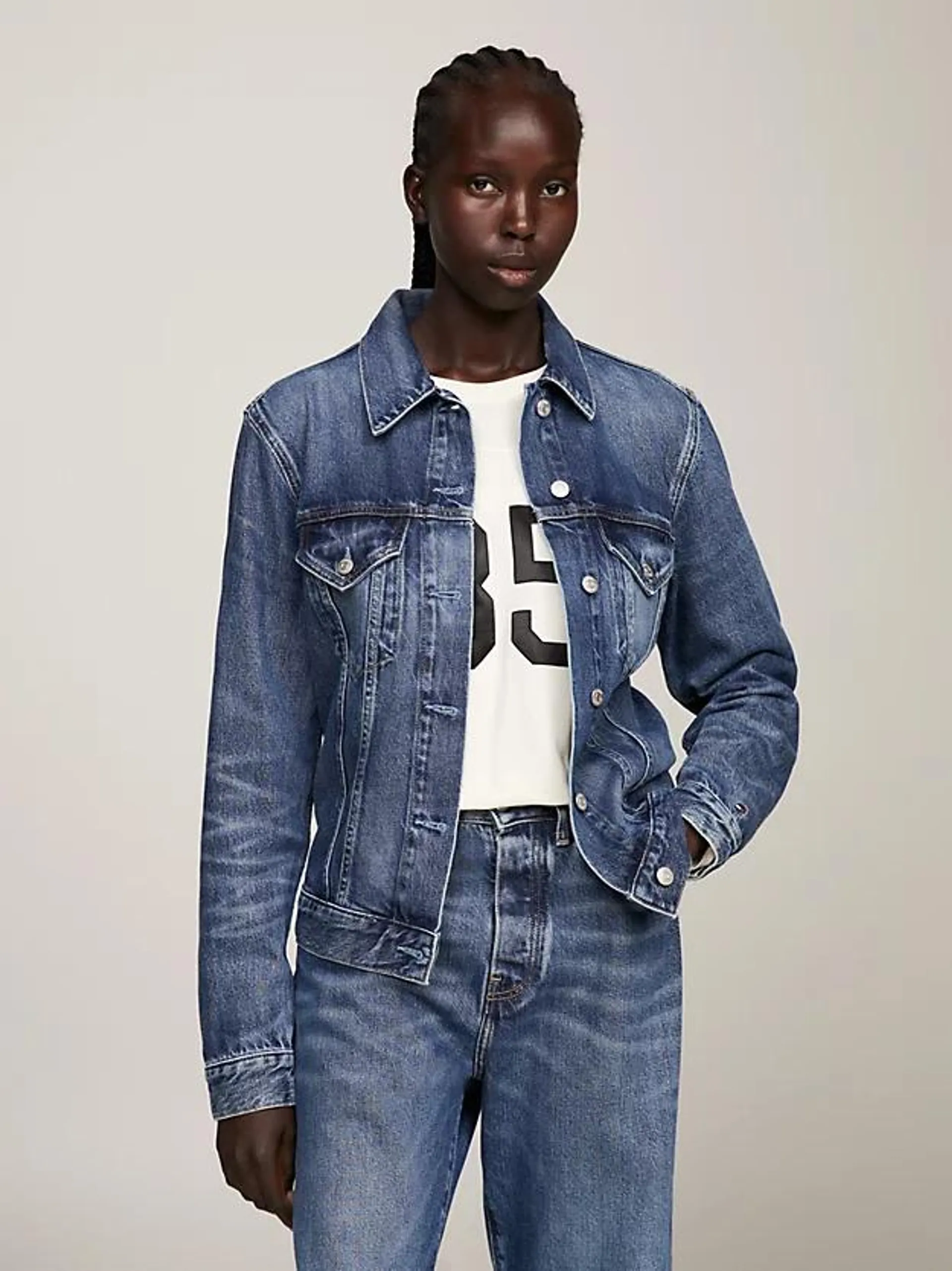 Topstitch Denim Jacket