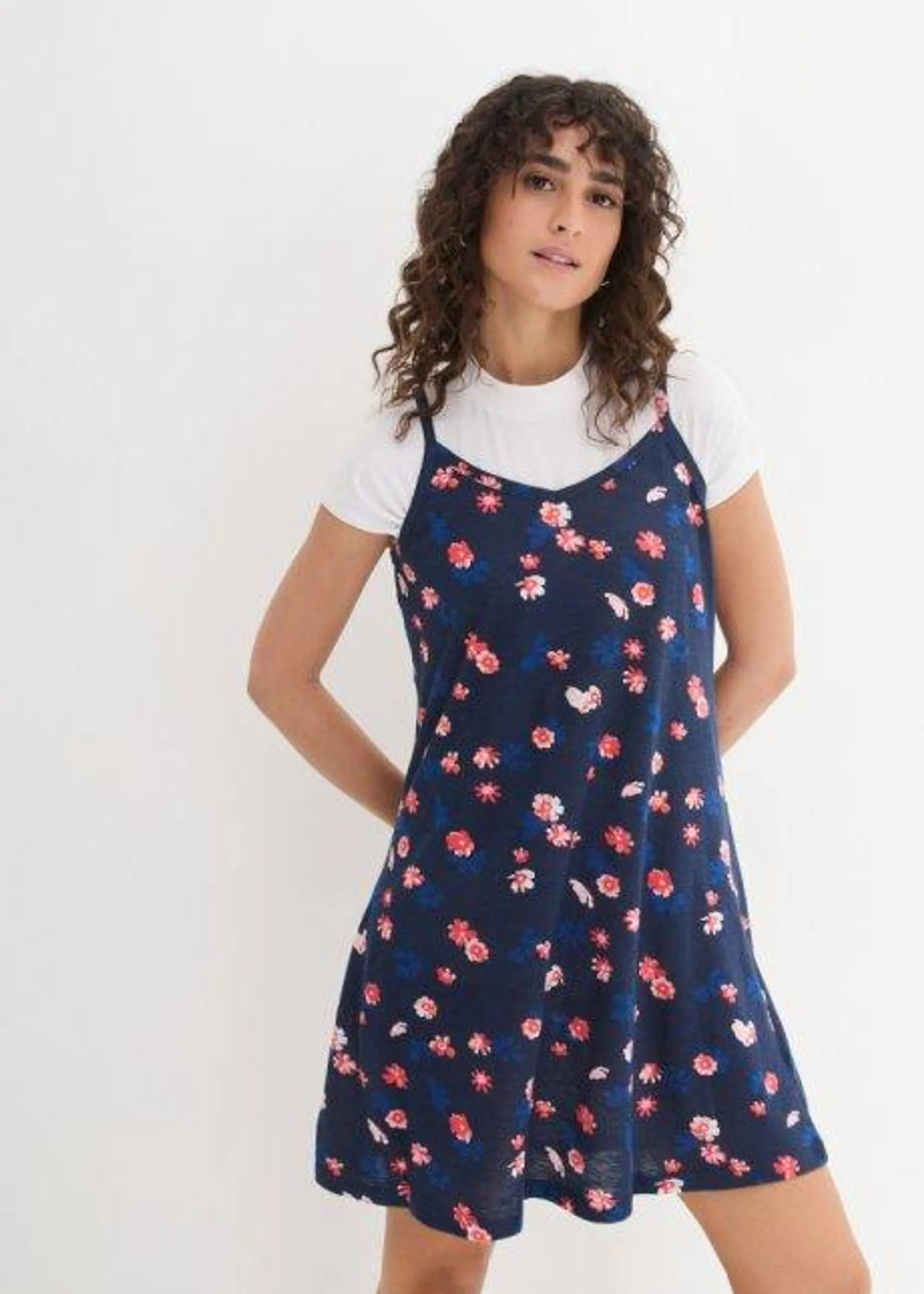 Robe en jersey à imprimé floral