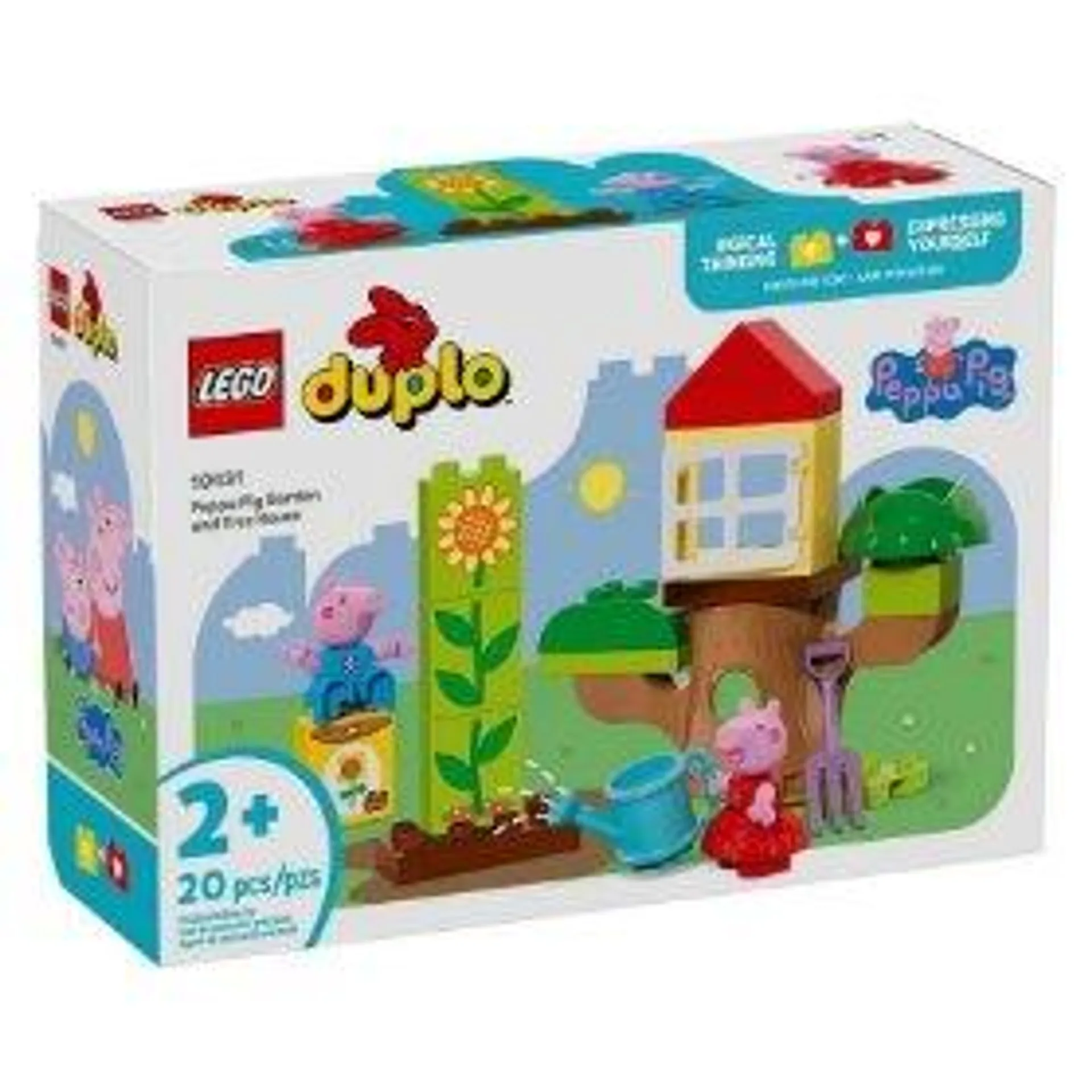 LEGO® DUPLO® Prasátko Peppa – zahrada a dům na stromě 10431