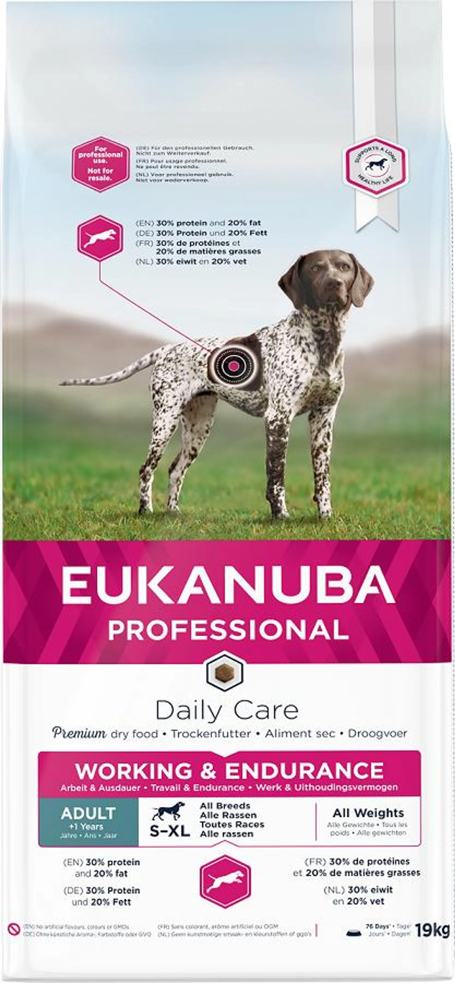 Eukanuba Daily Care Adult Working & Endurance 19kg