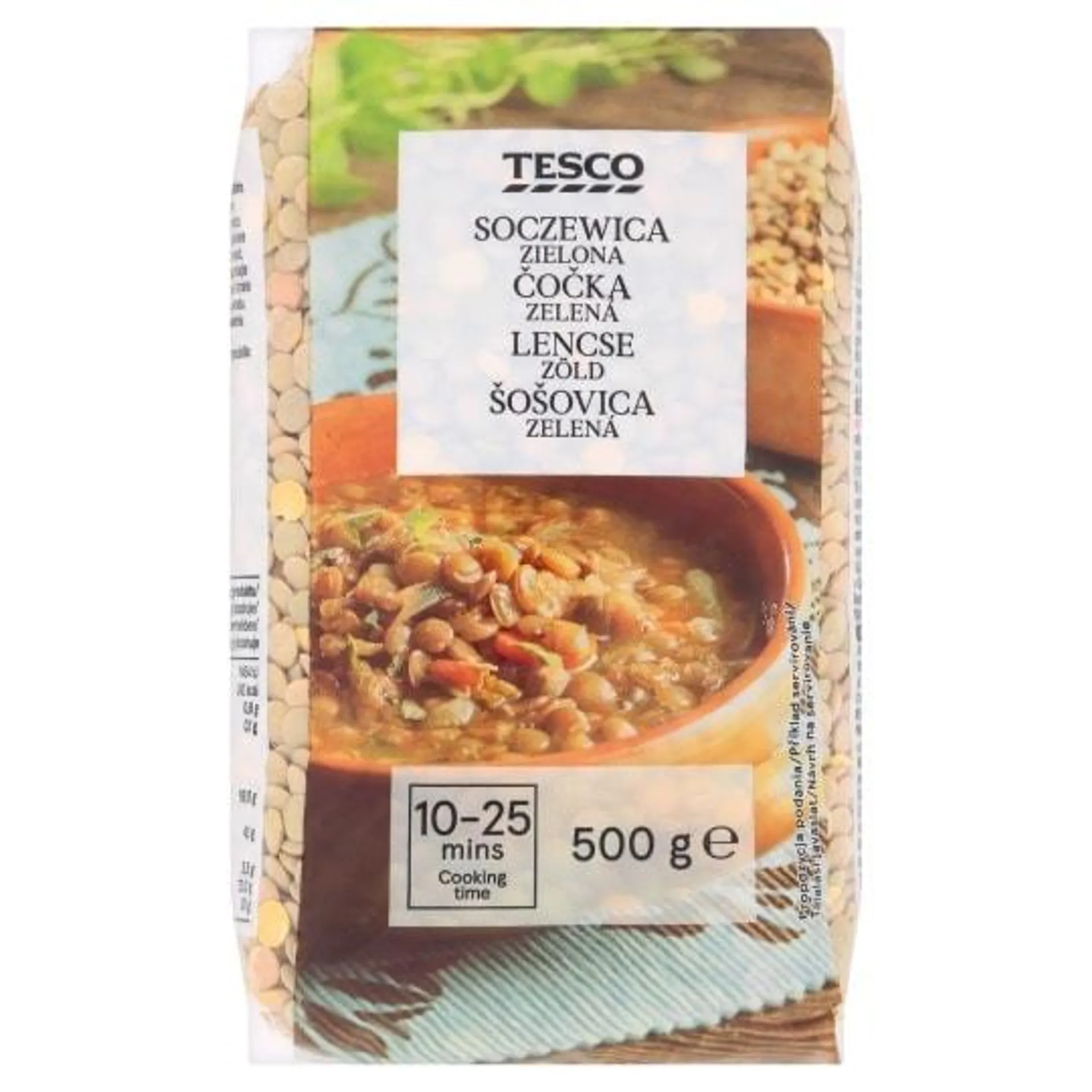 Tesco Čočka zelená 500g