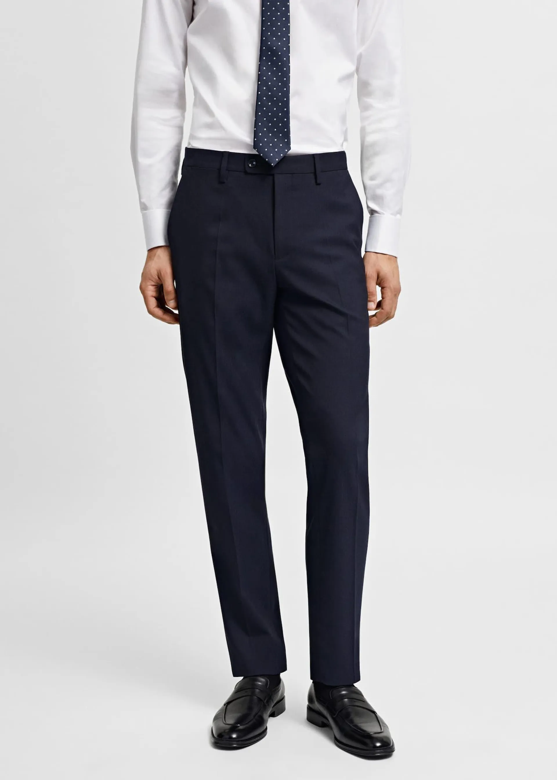Pantalón traje slim fit tejido strech