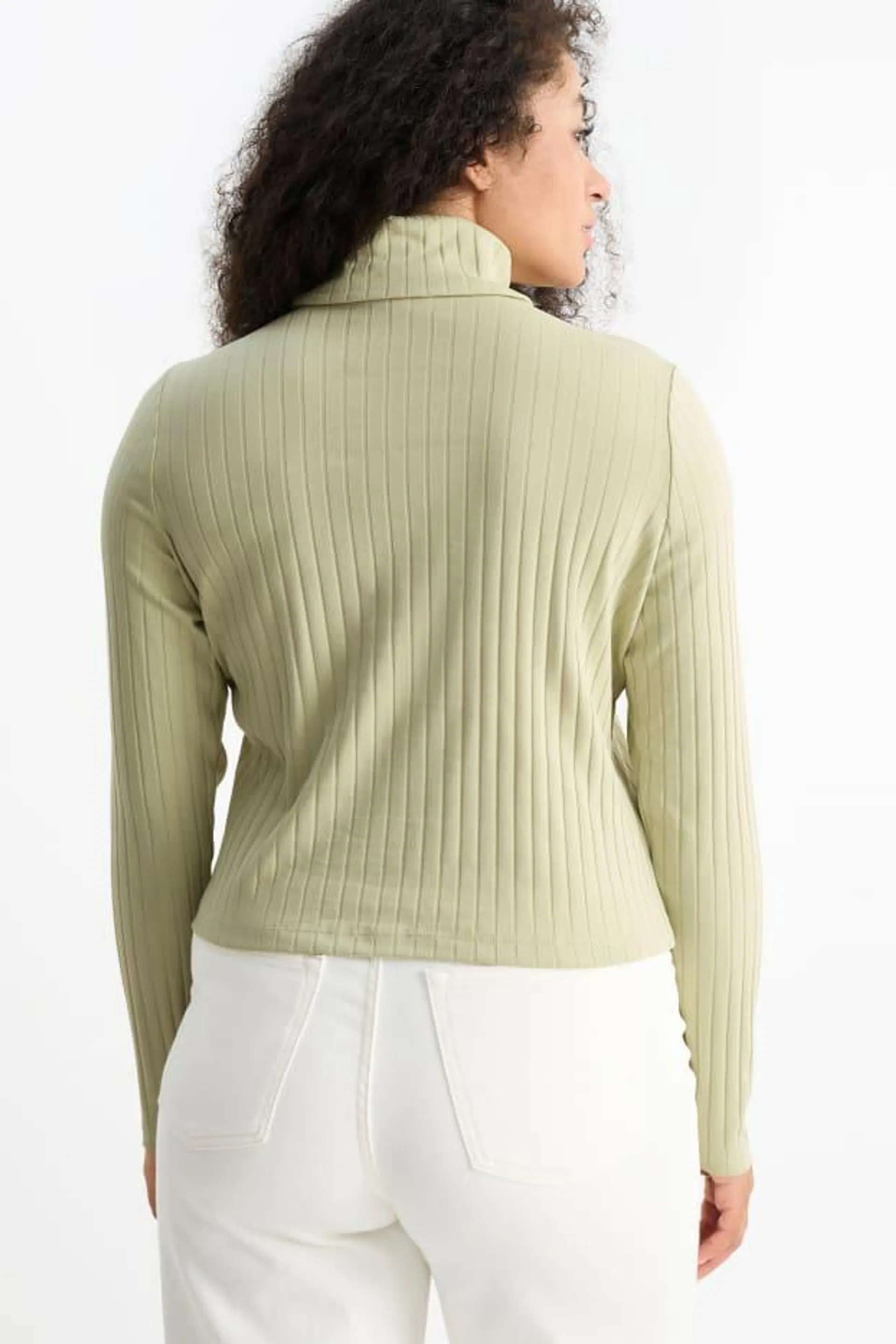 Basic polo neck top