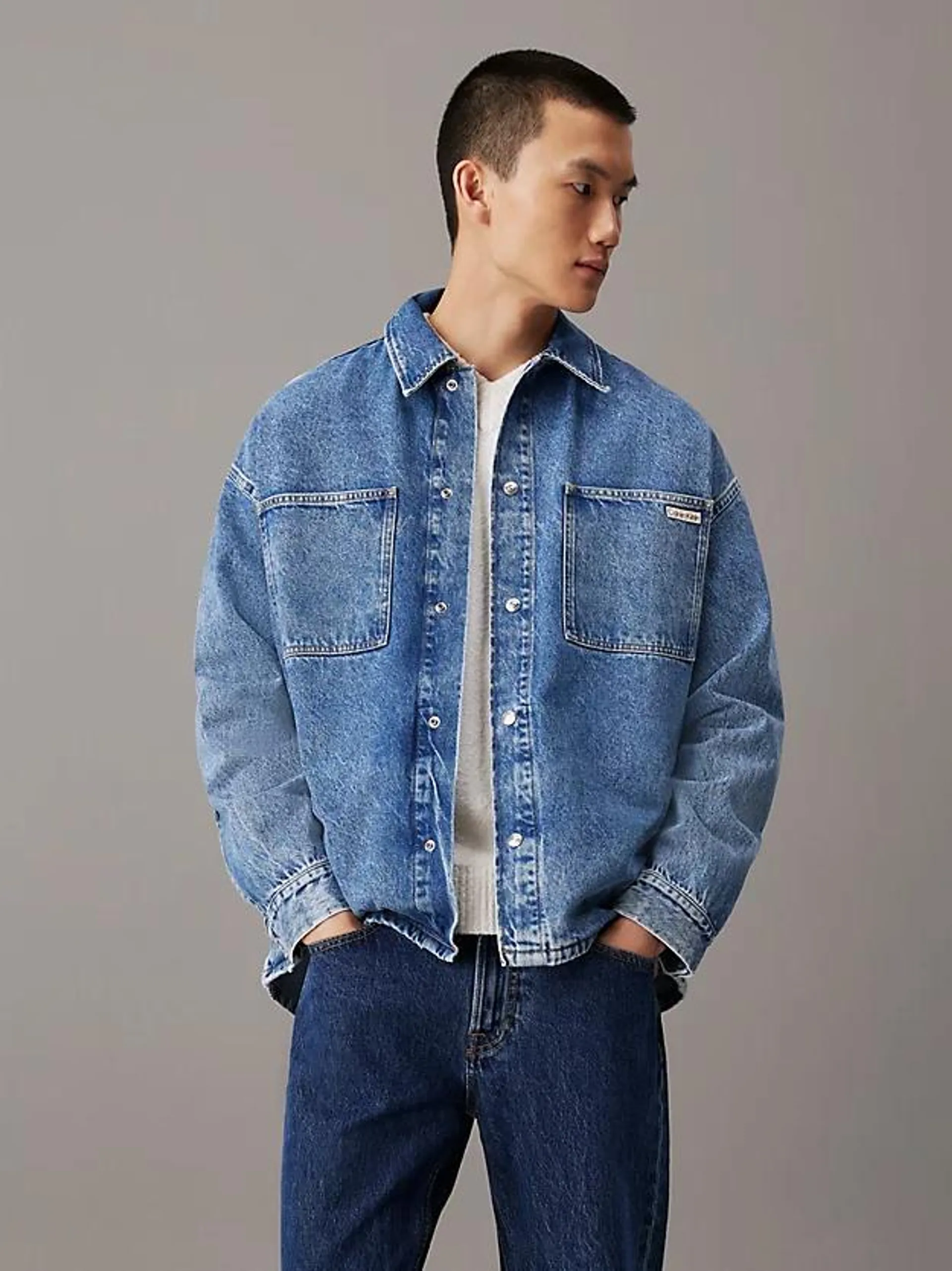 Oversized Denim Shirt Jacket