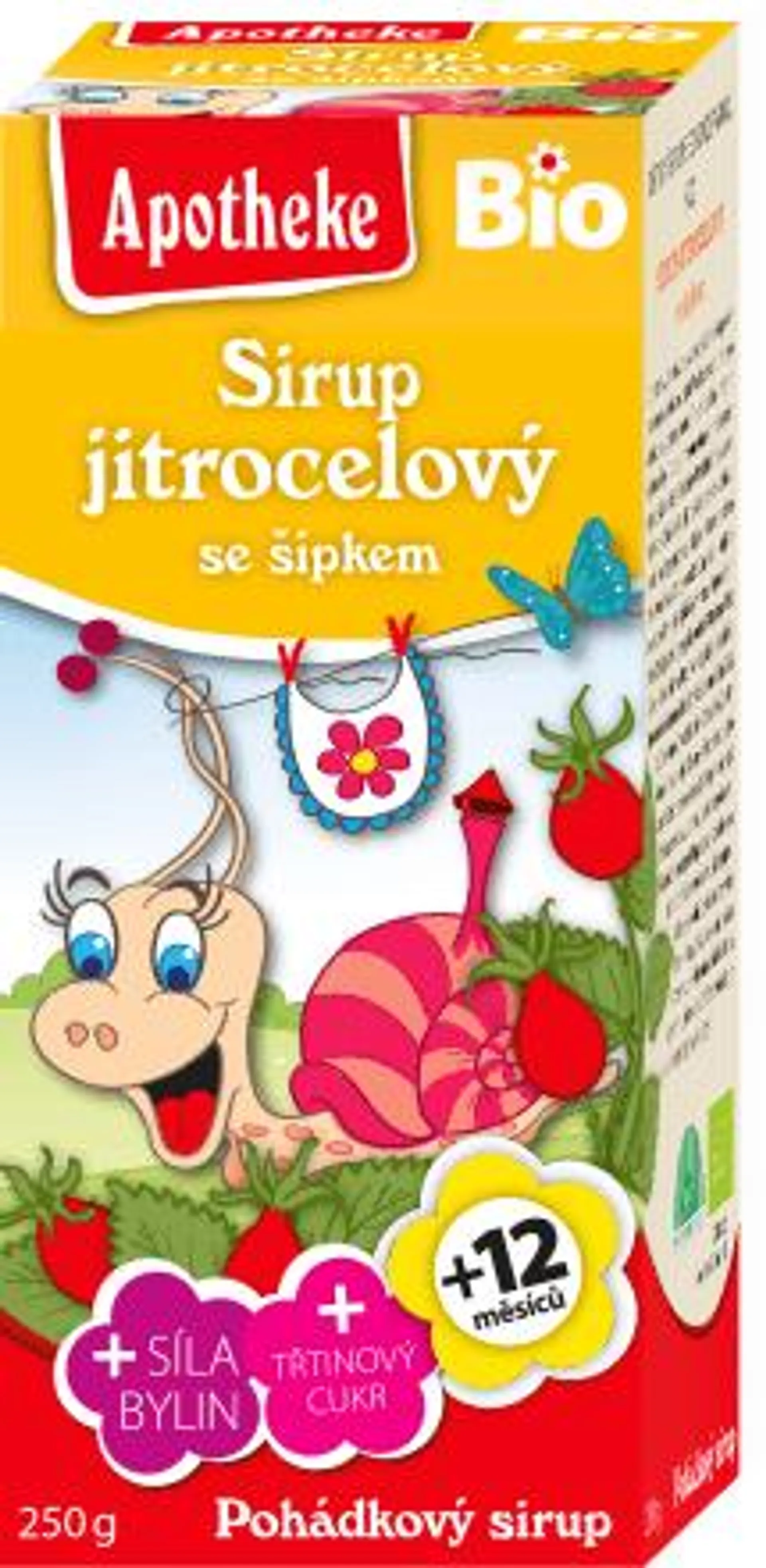 bio jitrocelový pohádkový sirup se šípkem, 250 g