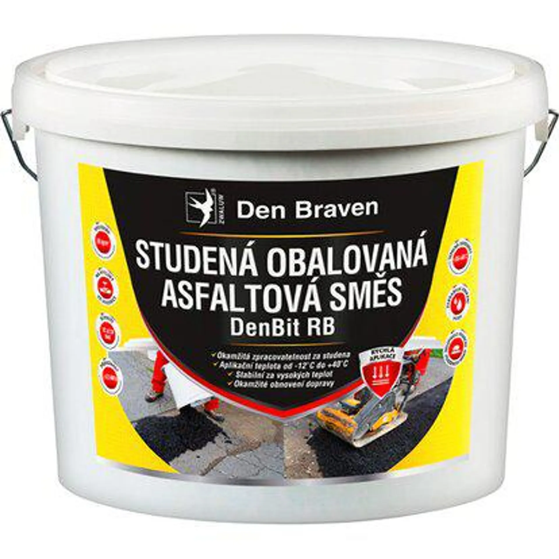 Den Braven Studená asfaltová směs 25 kg kyblík