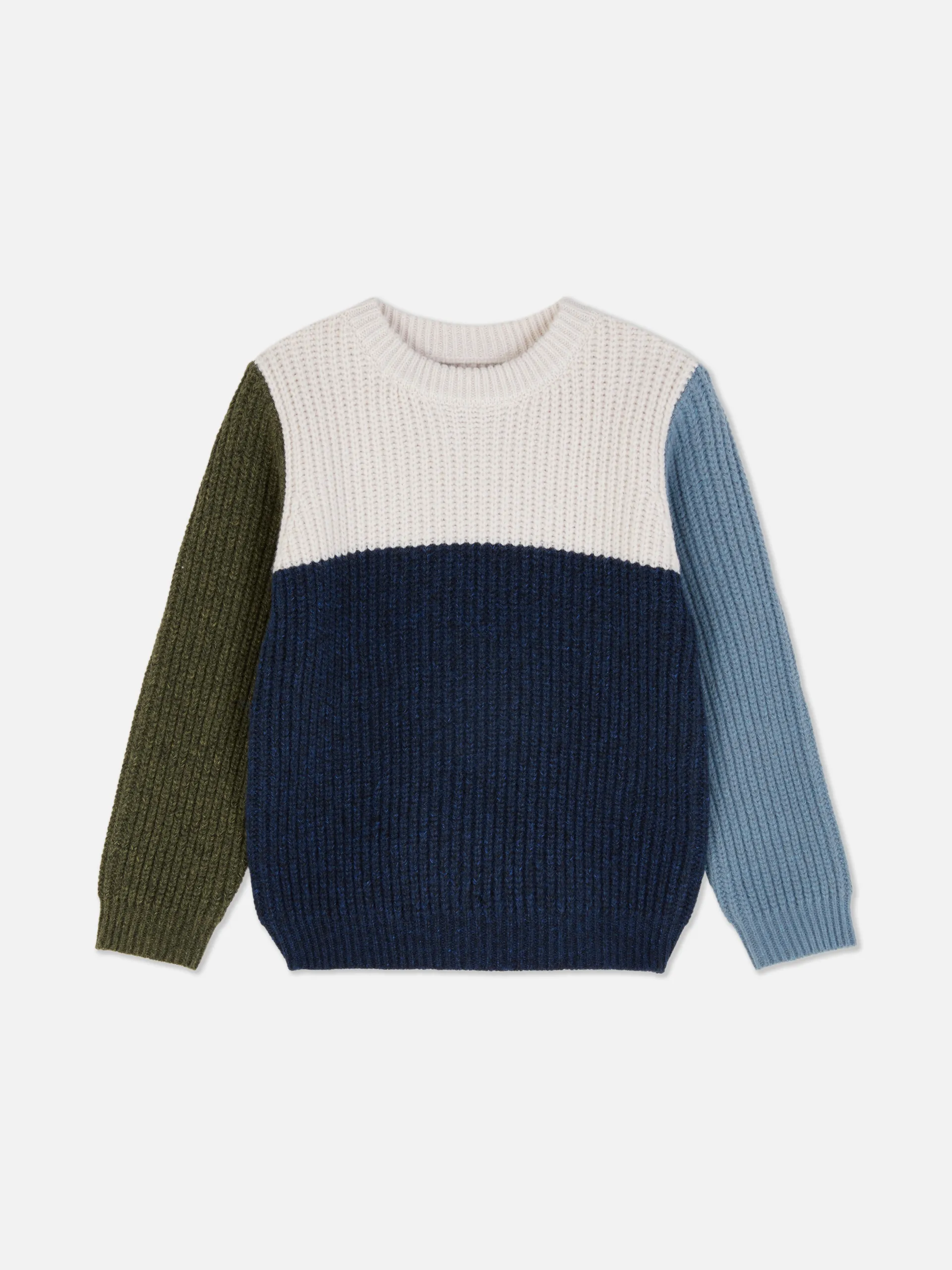 Pull en maille color block