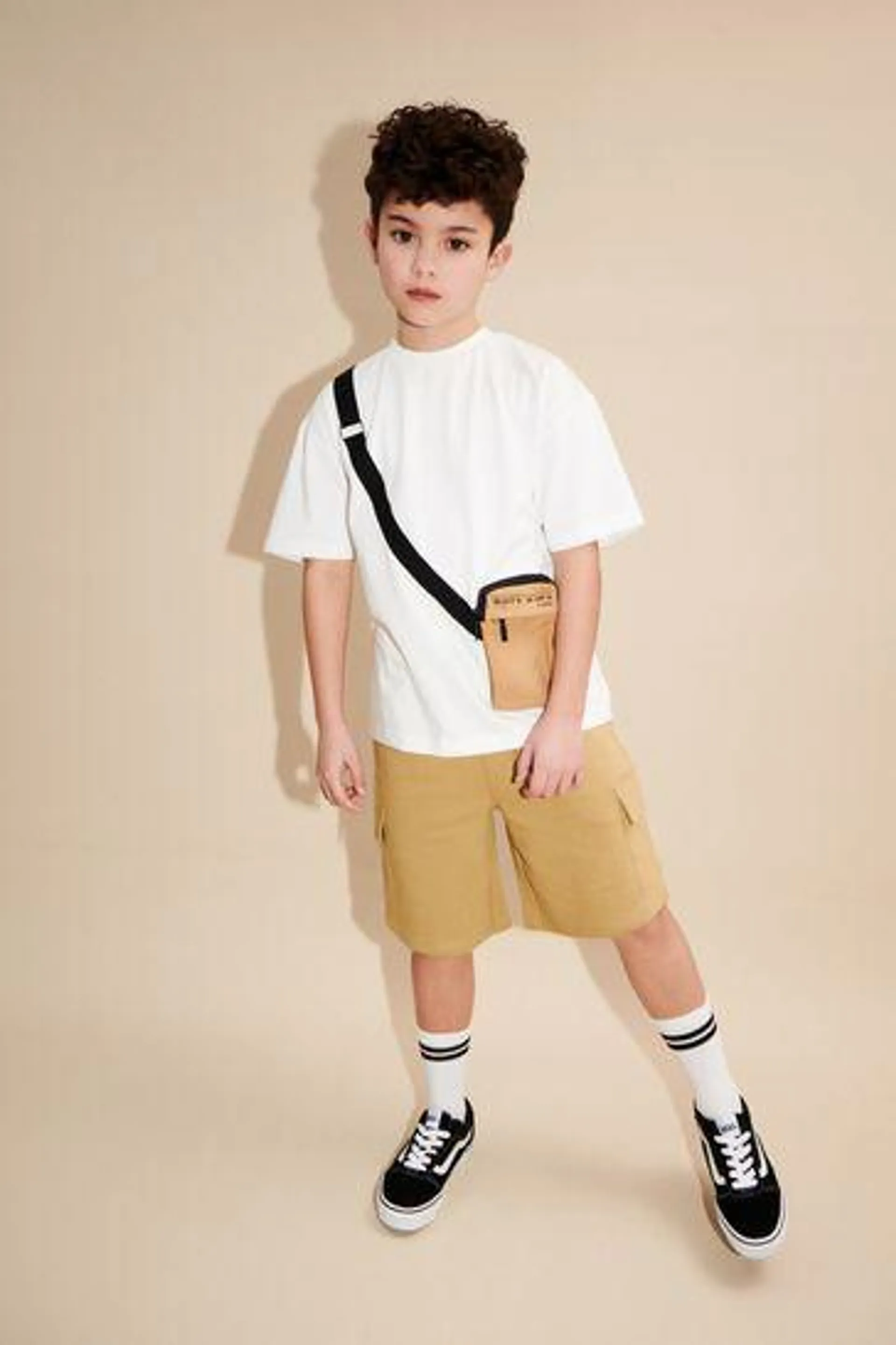 - Utility Bag Short Sleeve T-Shirt and Shorts Set (3-16yrs)