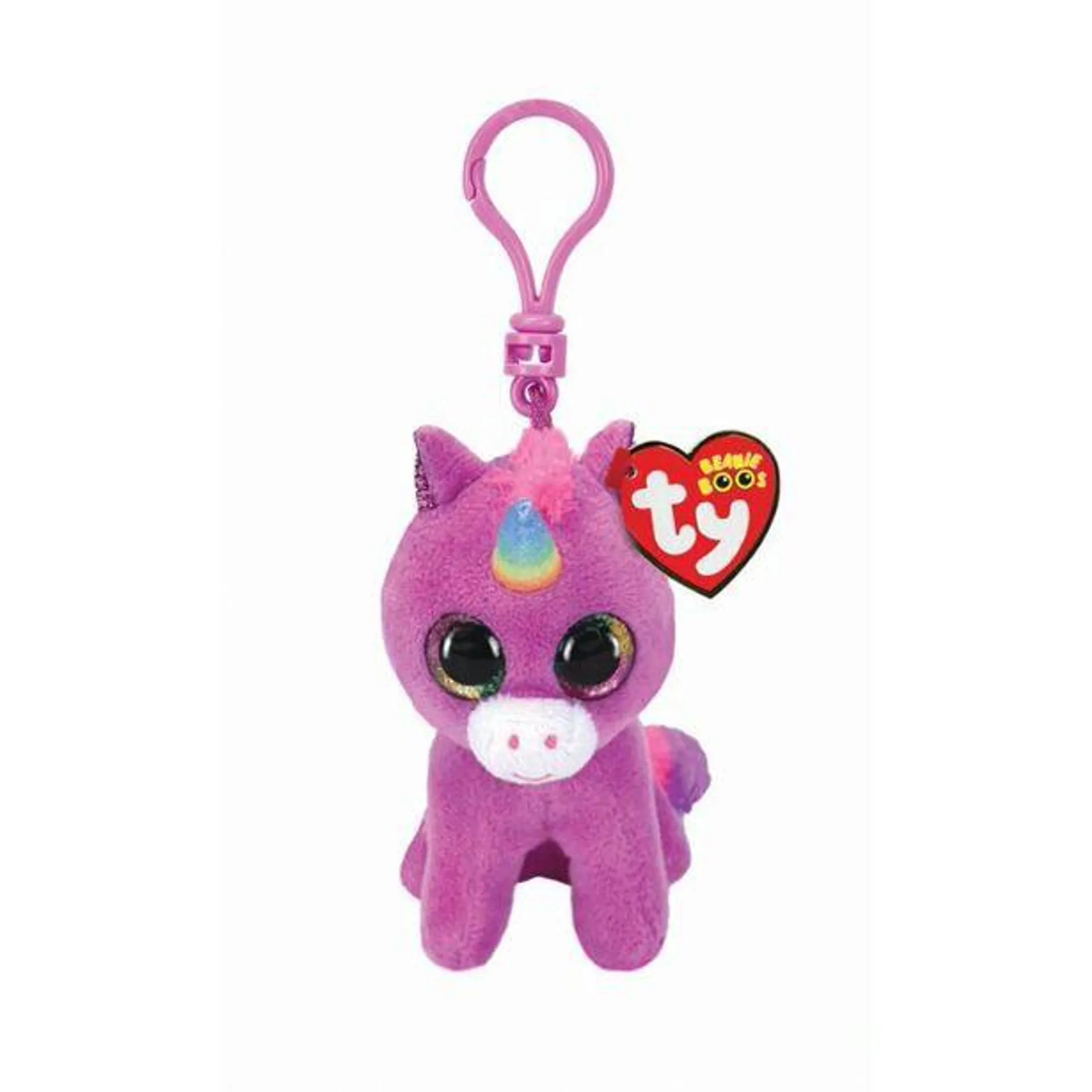 TY Beanie BOOS ROSETTE 8,5 cm - fialový jednorožec