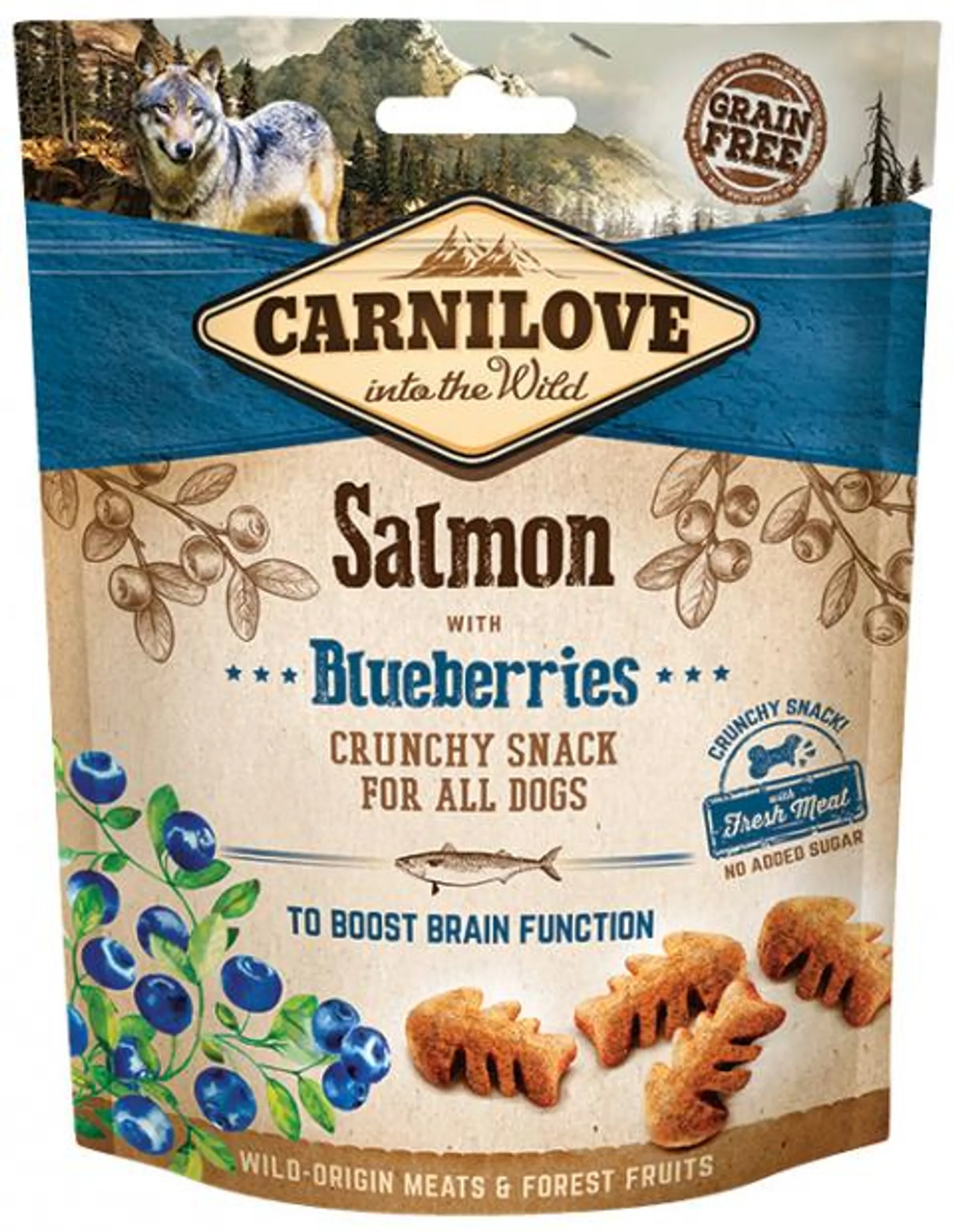 Carnilove Dog Crunchy Snack Salmon with Blueberries 200g