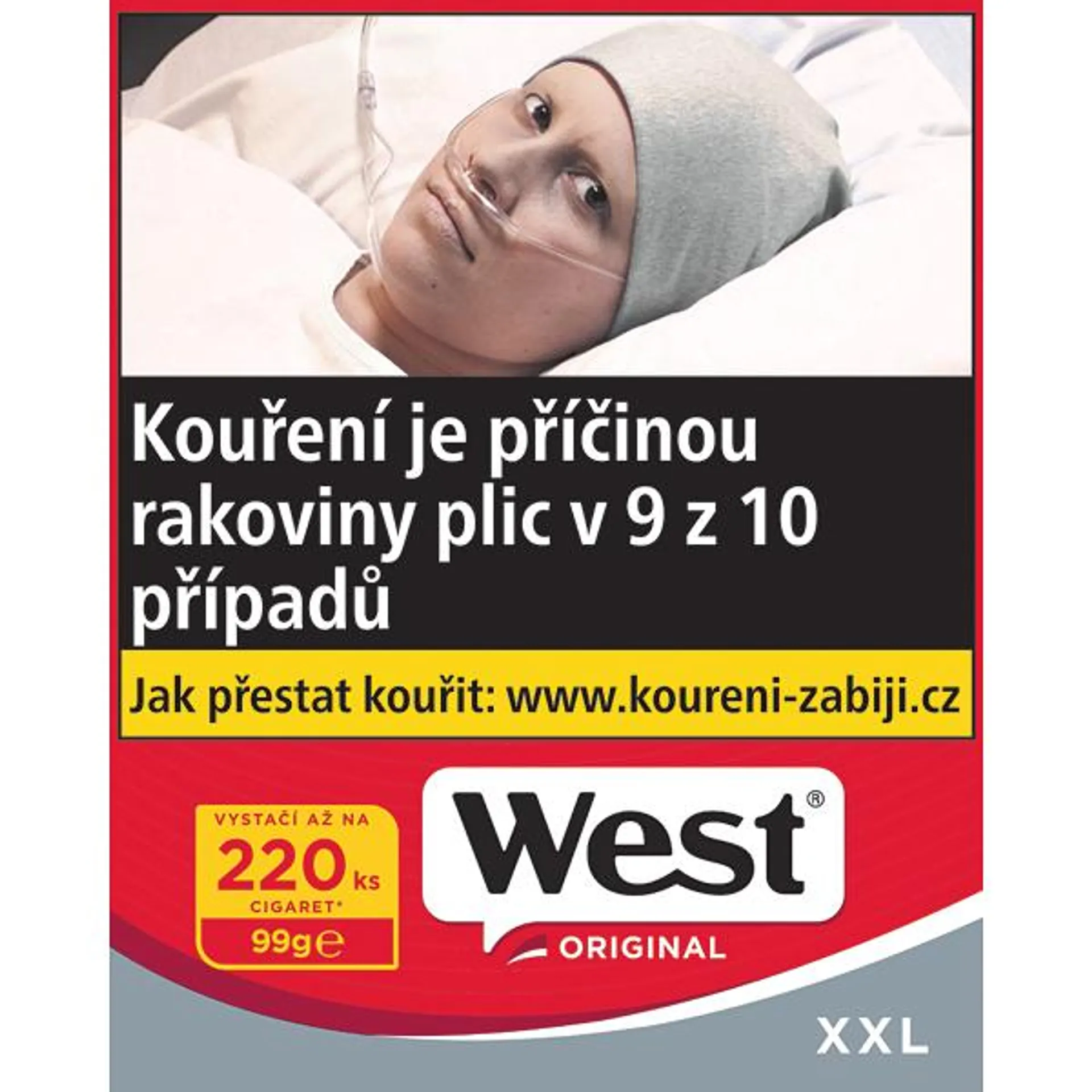 Tabák cigaretový West Red 99g