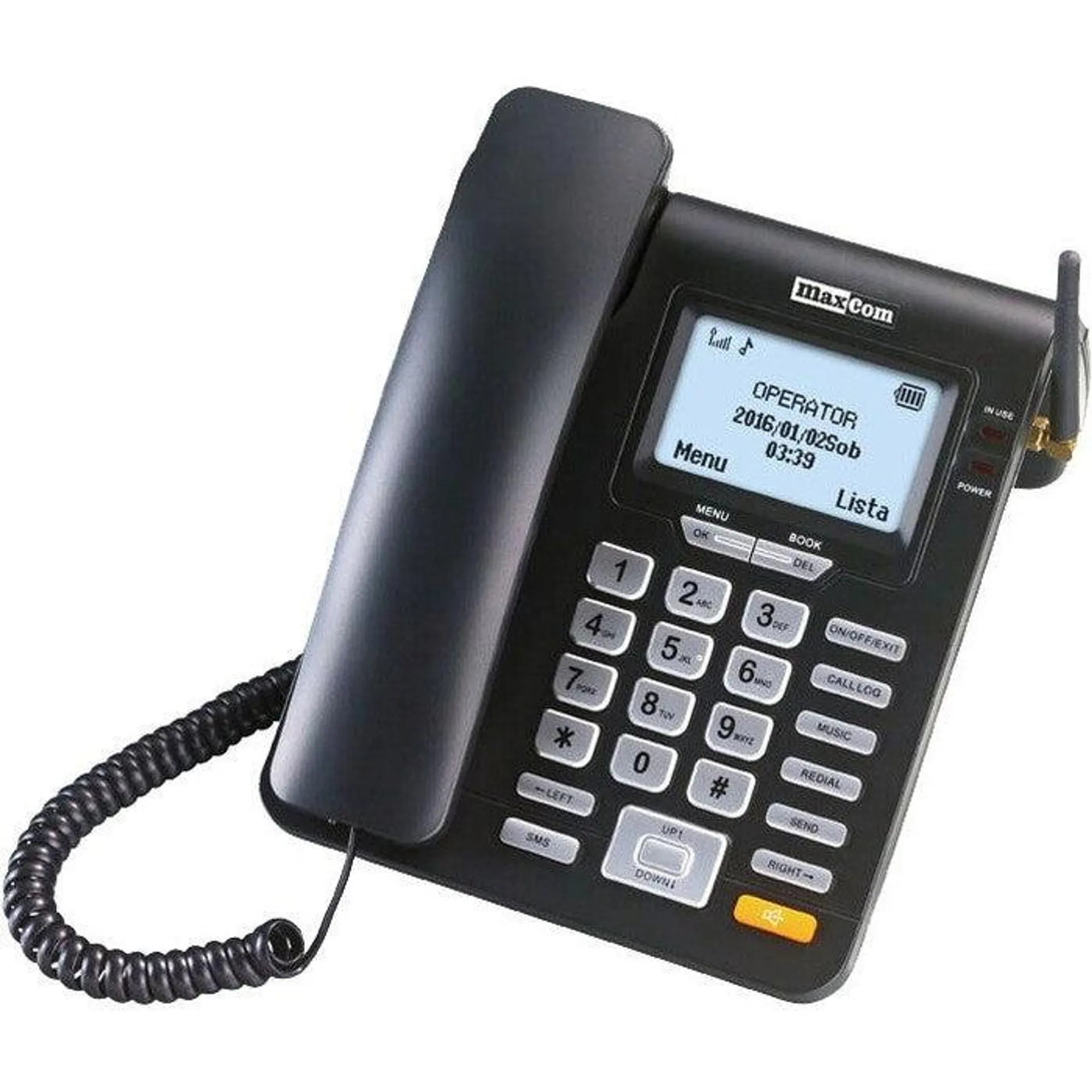 Stolní GSM telefon Maxcom MM28D, černá