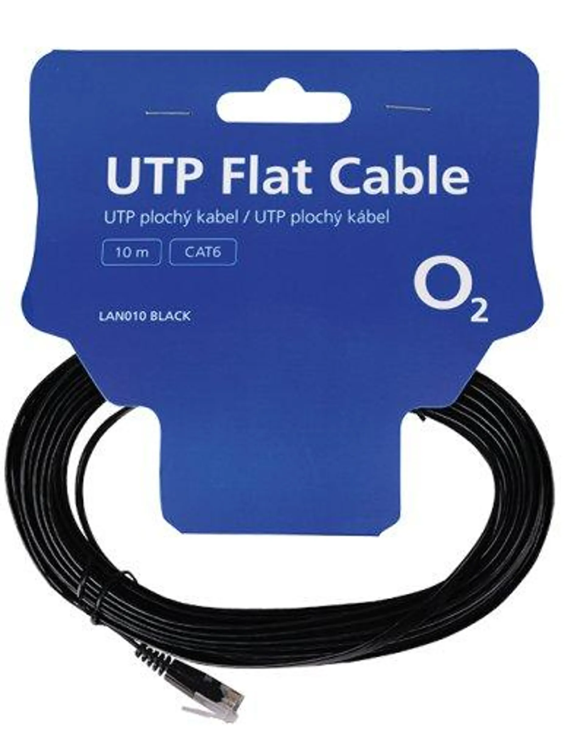 O2 Kabel UTP Cat6 10m - černá