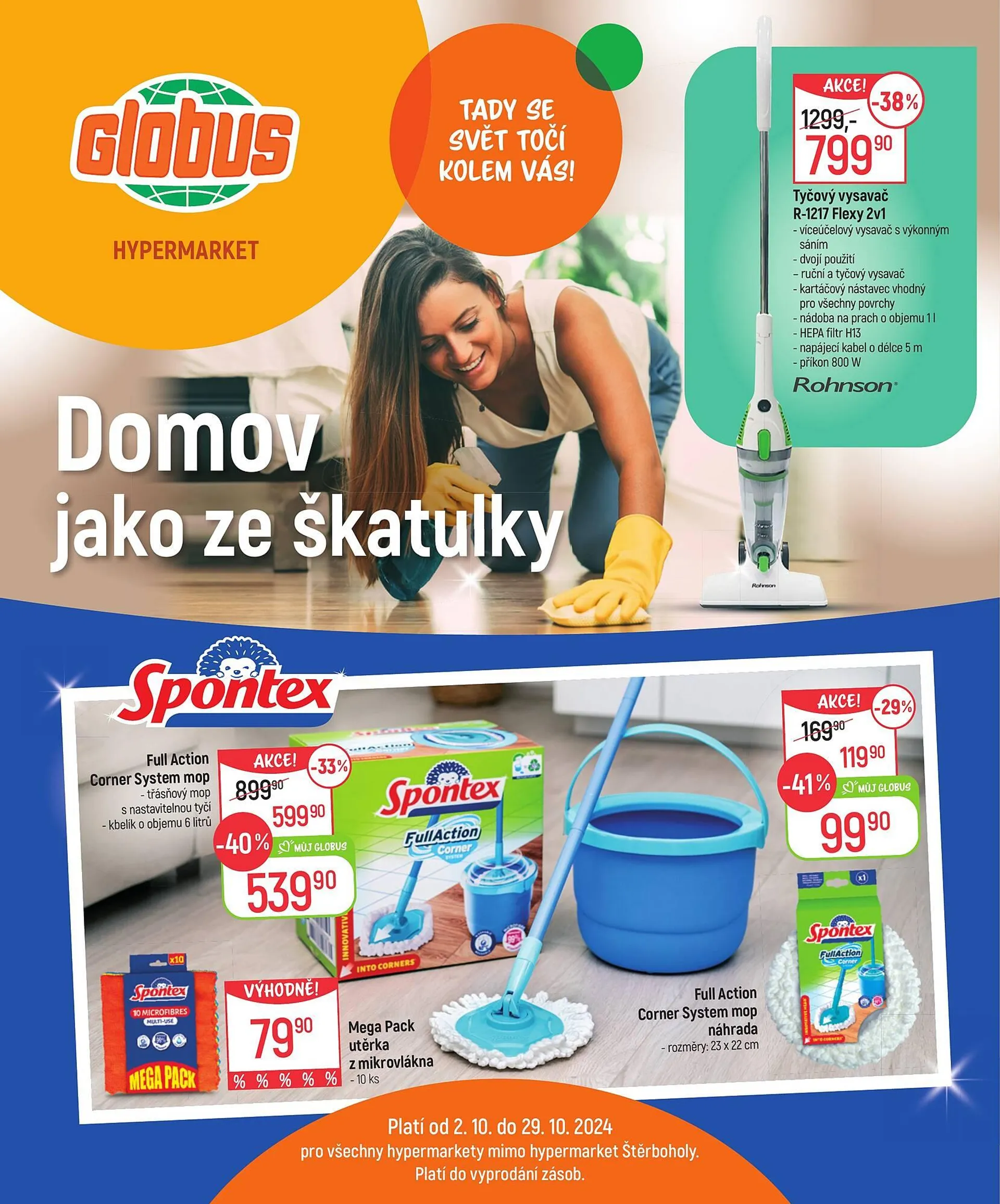 Globus leták - 2. října 29. října 2024 - Page 1