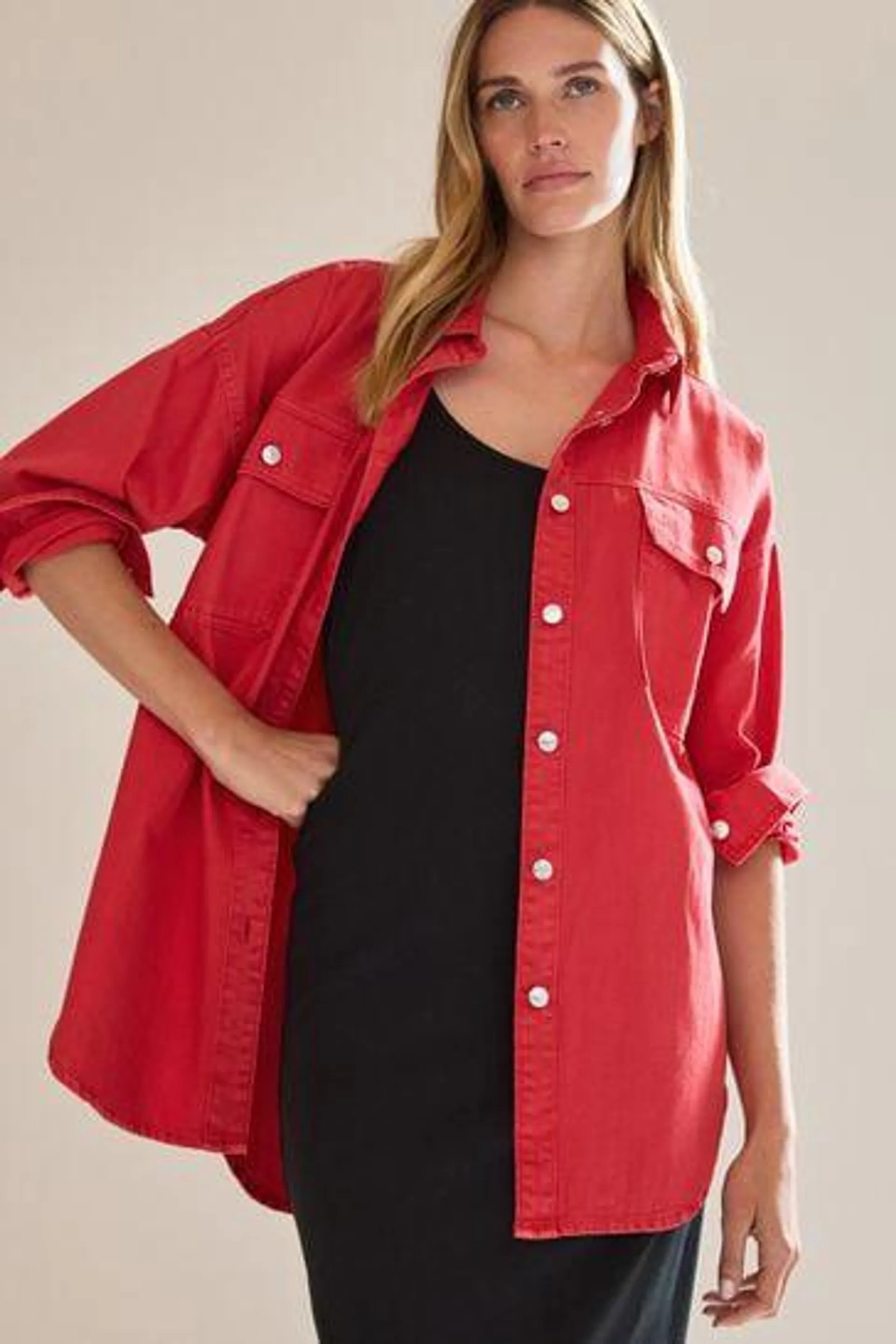 Oversized Denim Shirt