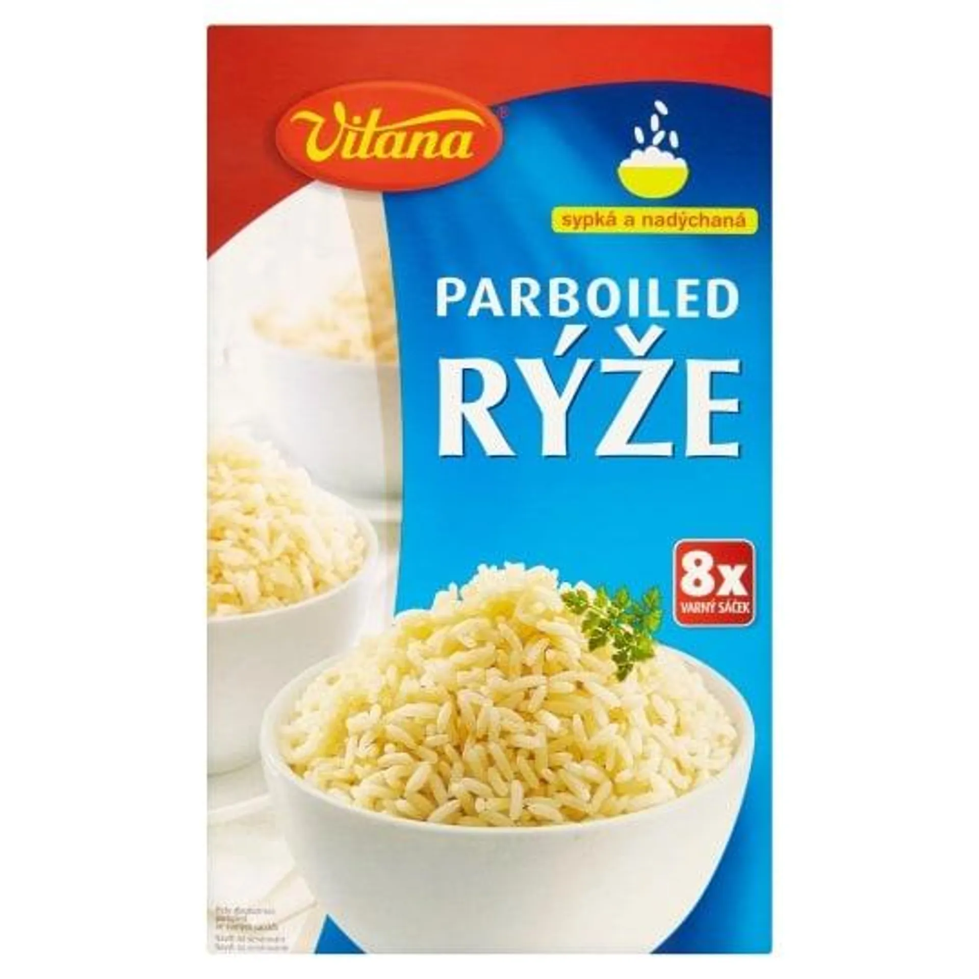 Vitana Parboiled rýže 8 x 100g