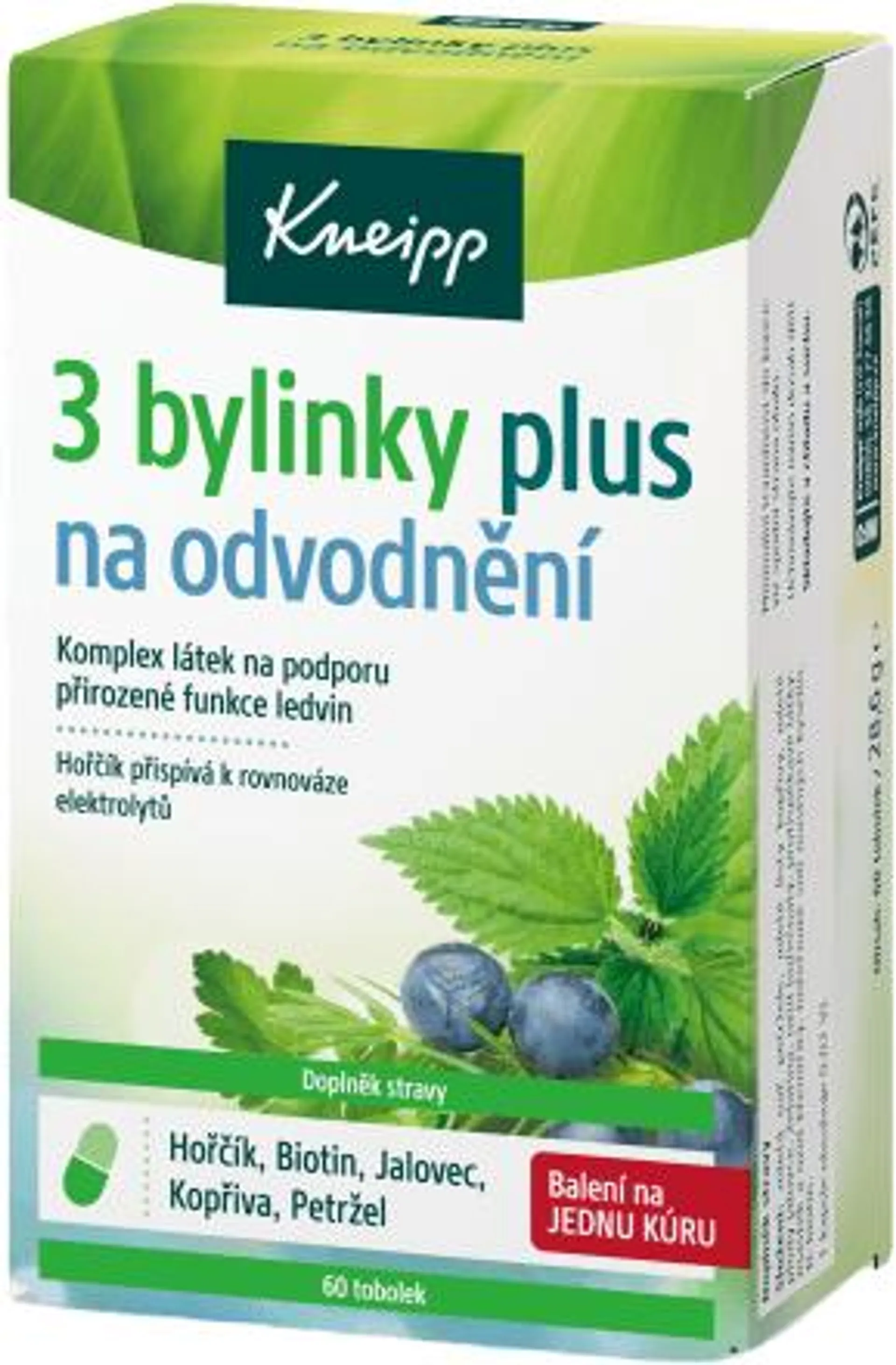 3 bylinky na odvodnění, 60 ks