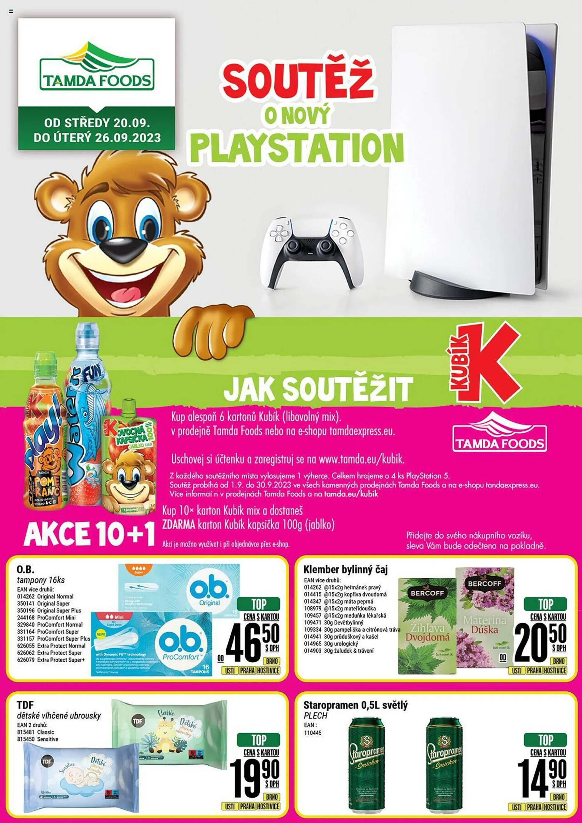 Tamda Foods leták - 20. září 26. září 2023 - Page 1