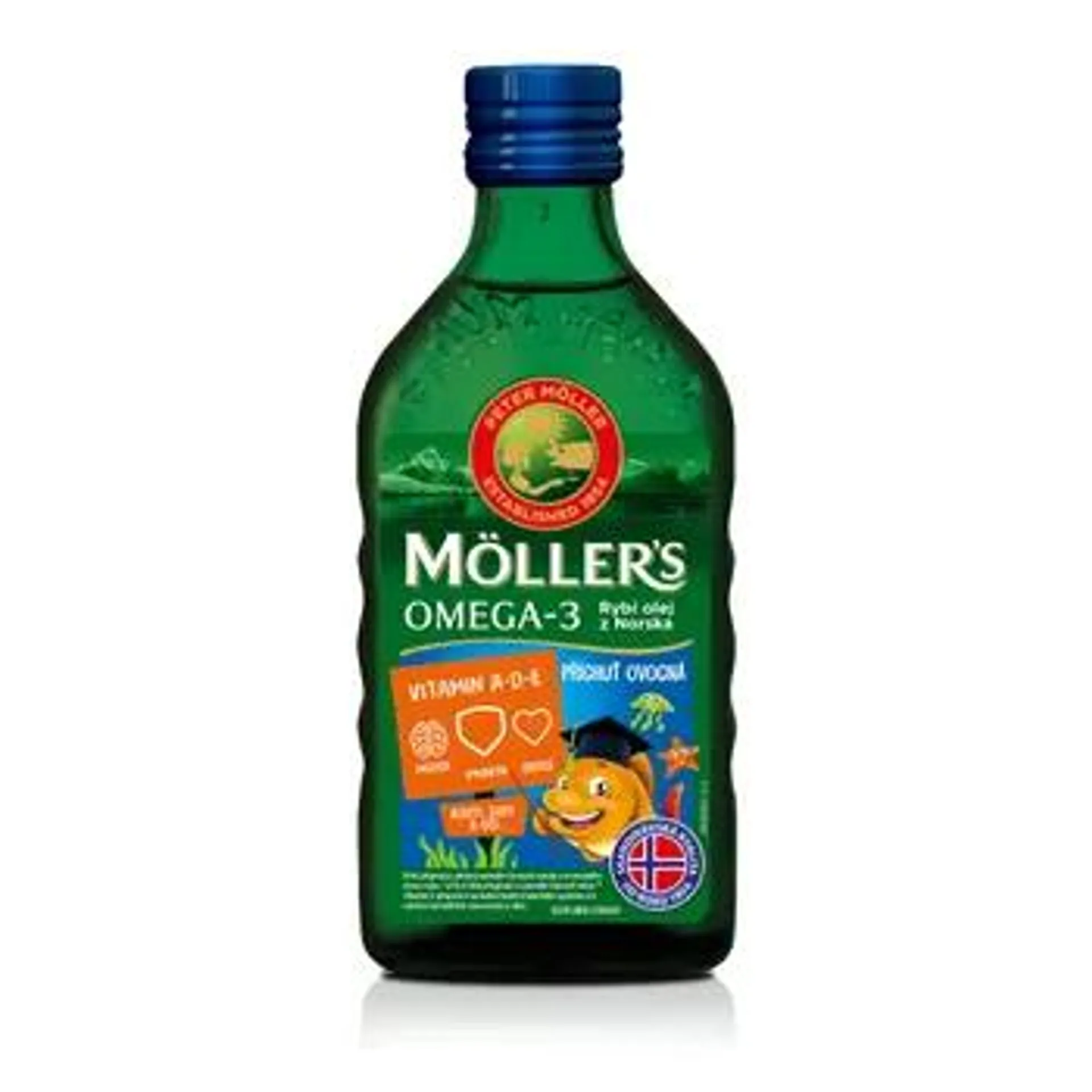 Mollers Omega 3 ovocná příchuť 250 ml