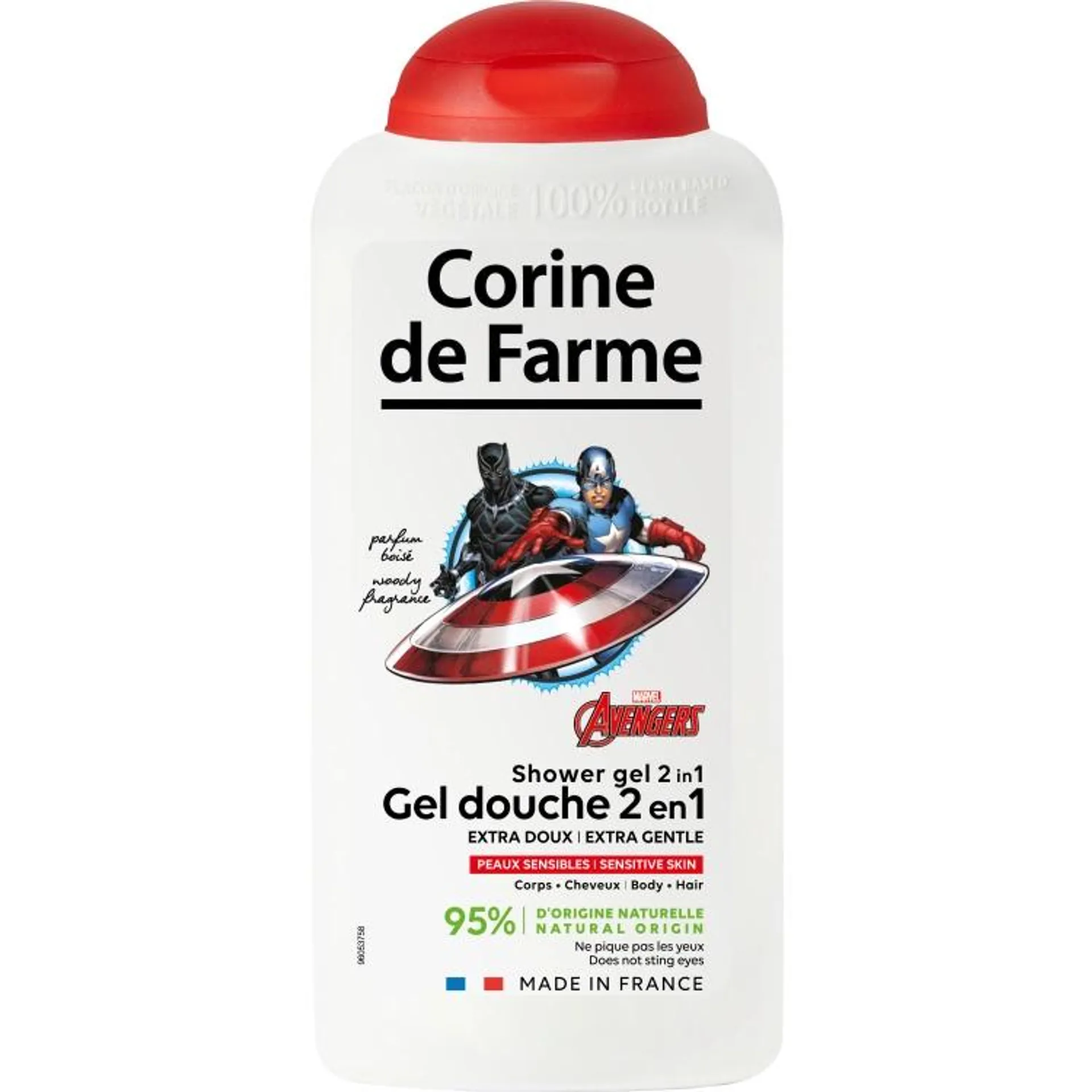 Corine de Farme Disney Avengers 2v1 dětský sprchový gel a šampon, 300 ml