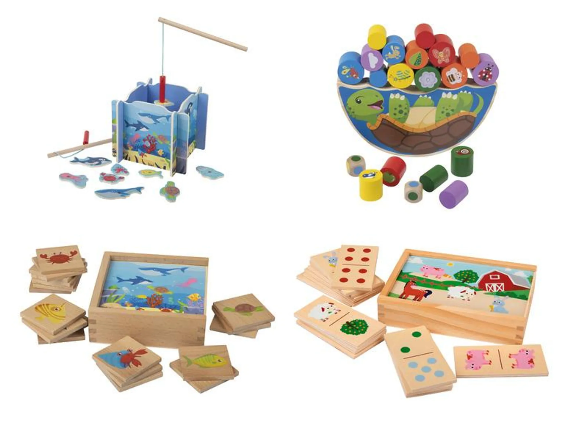Playtive Dřevěná edukativní / motorická hra