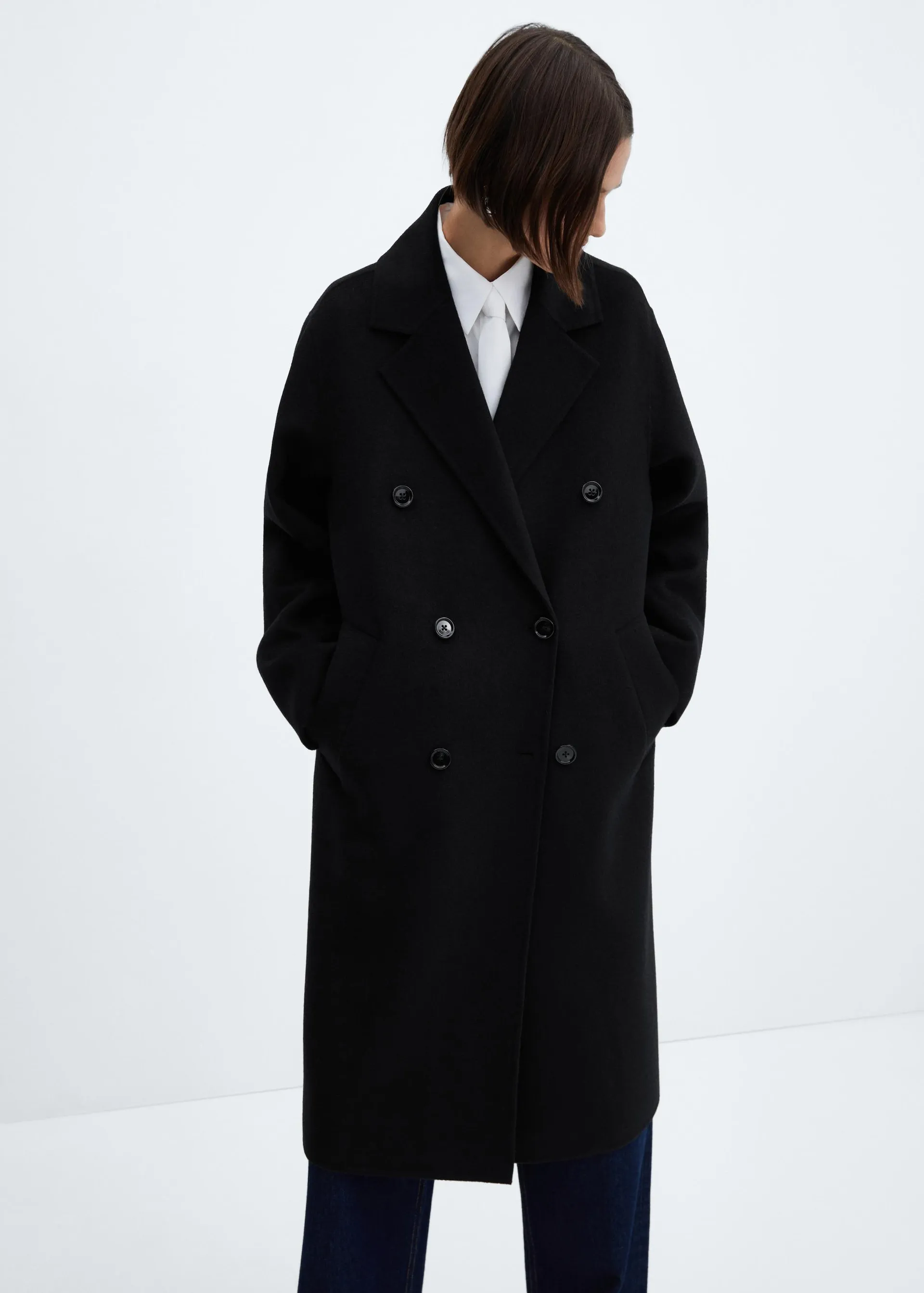 Handmade oversized wool coat