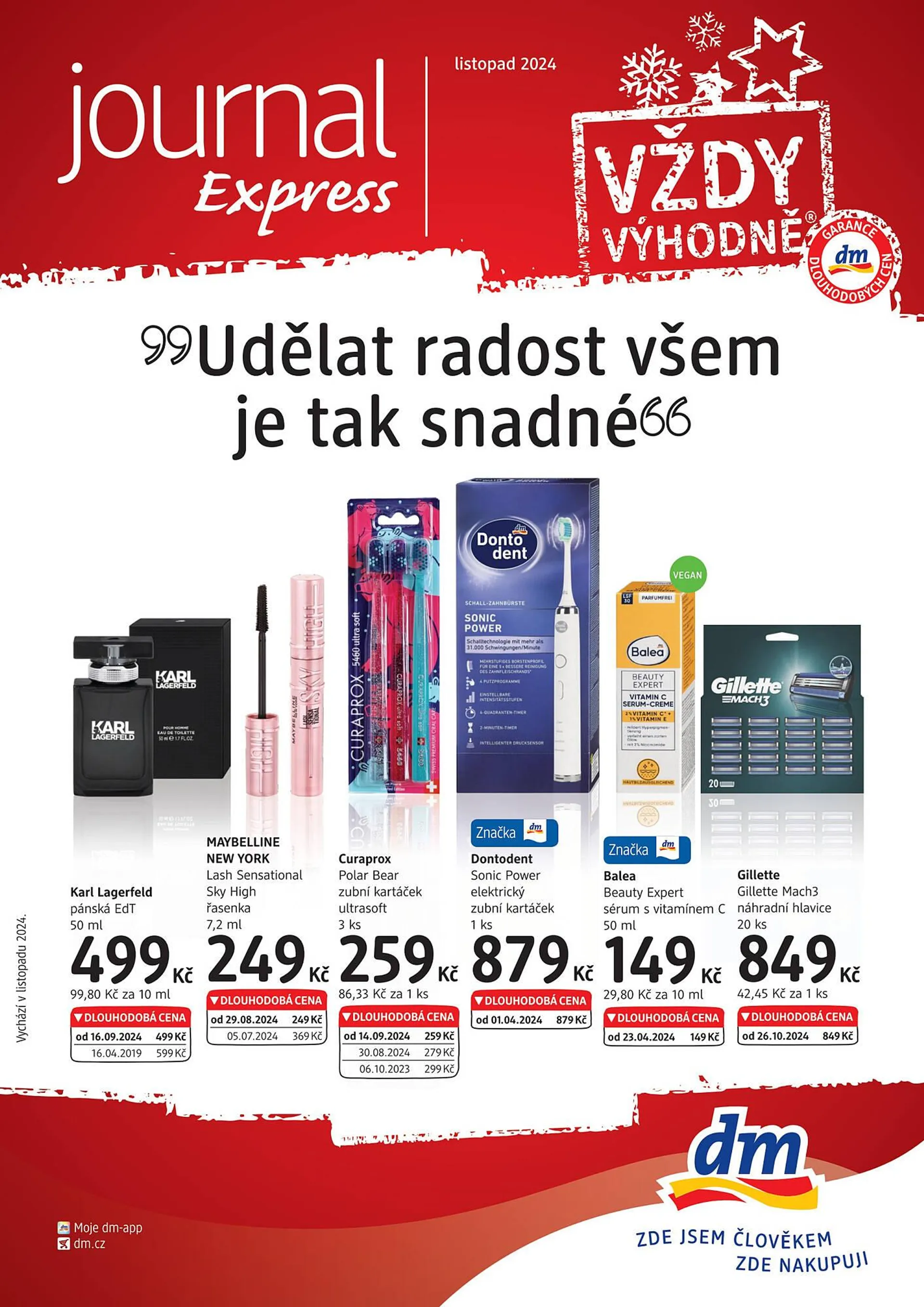 dm drogerie leták - 22. listopadu 23. prosince 2024 - Page 1