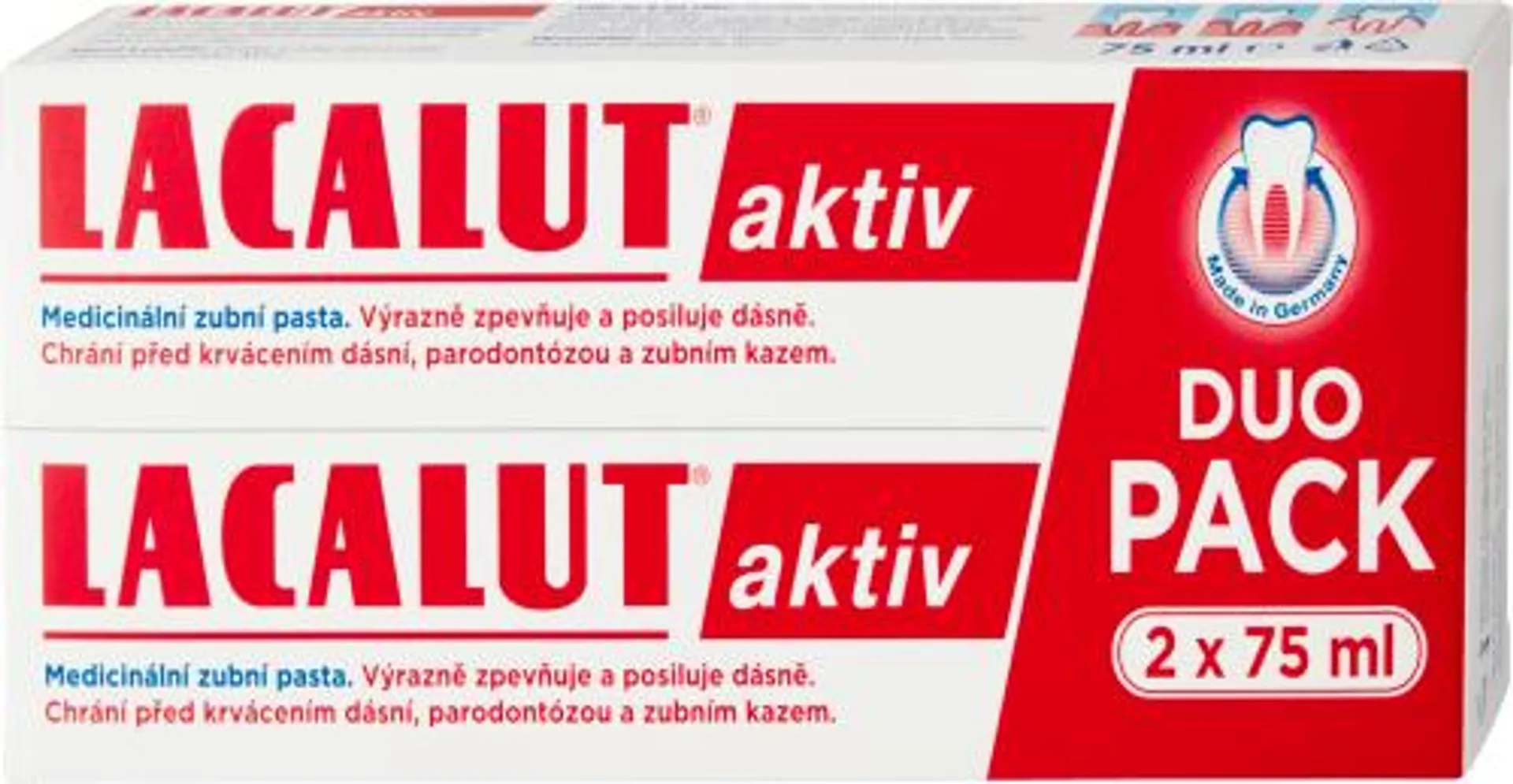 zubní pasta Aktiv duopack 2x75ml, 150 ml