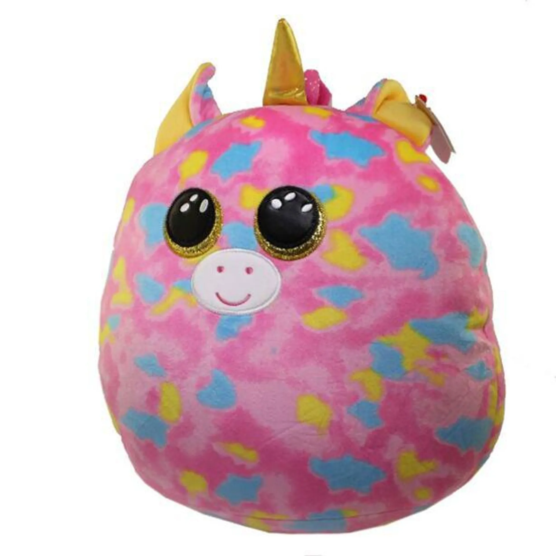 TY Squish-a-Boos Fantasia vícebarevný jednorožec 22 cm