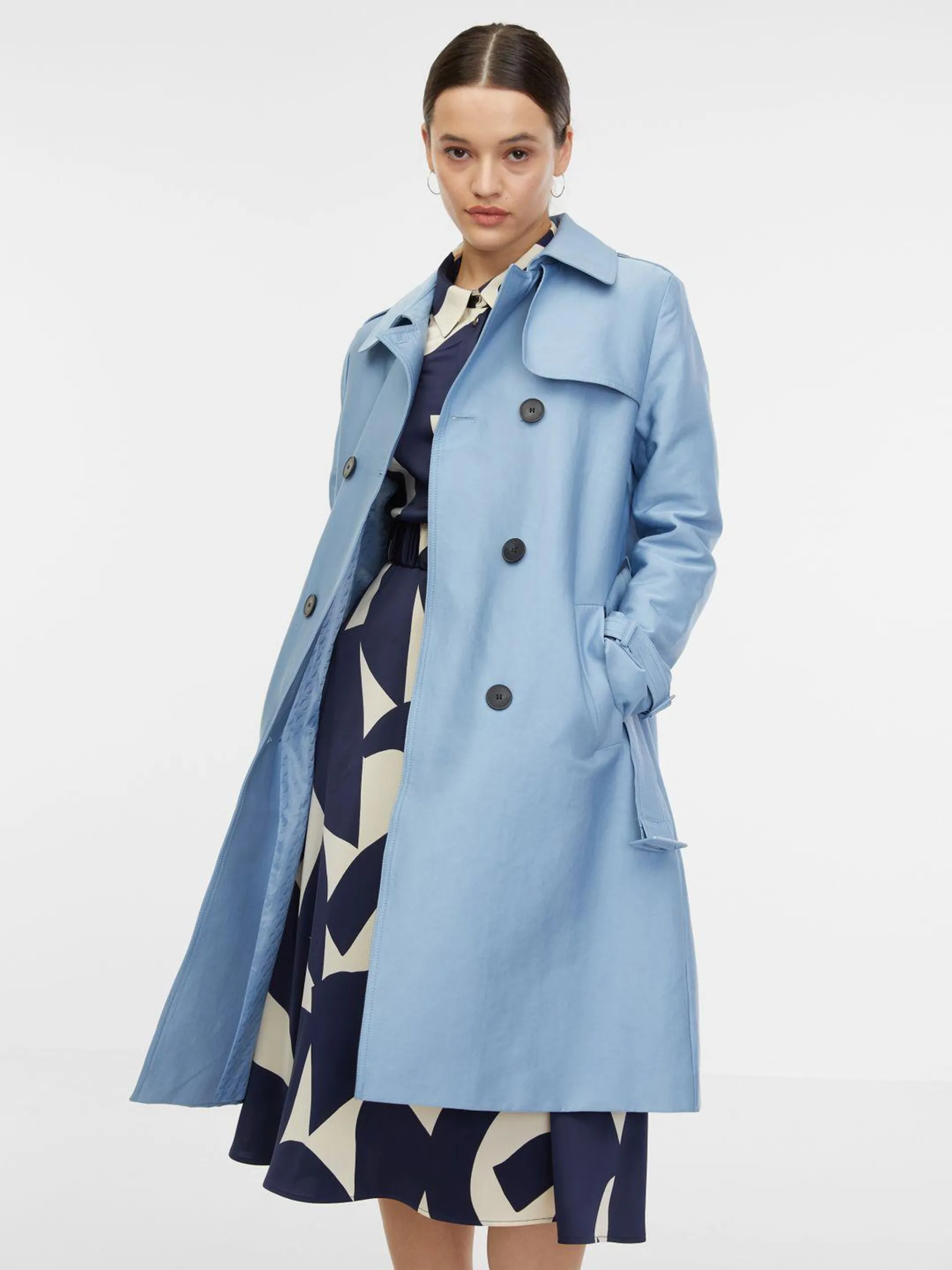 Hellblauer Damen-Trenchcoat ORSAY