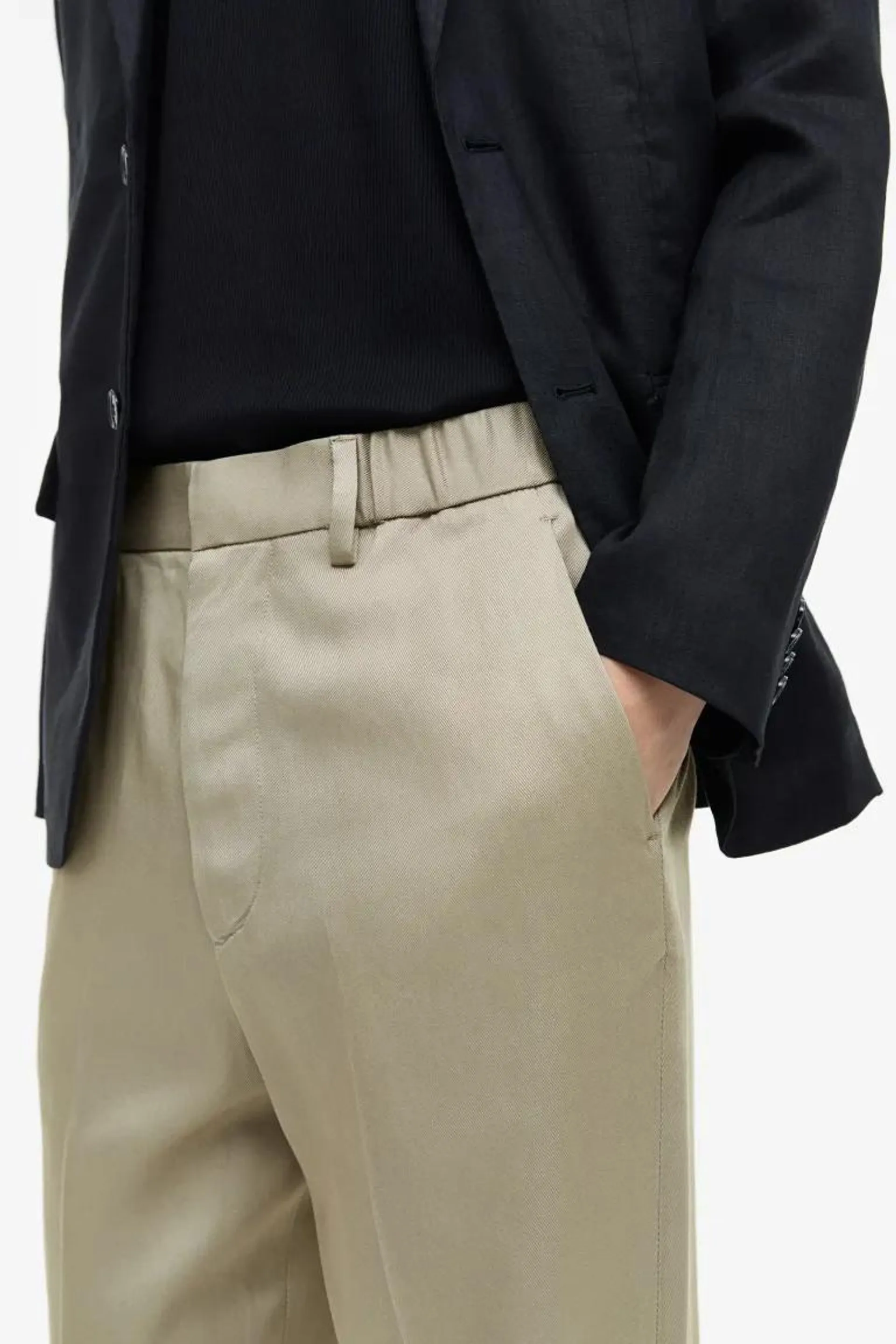 Elegantní kalhoty z lyocellu Regular Fit