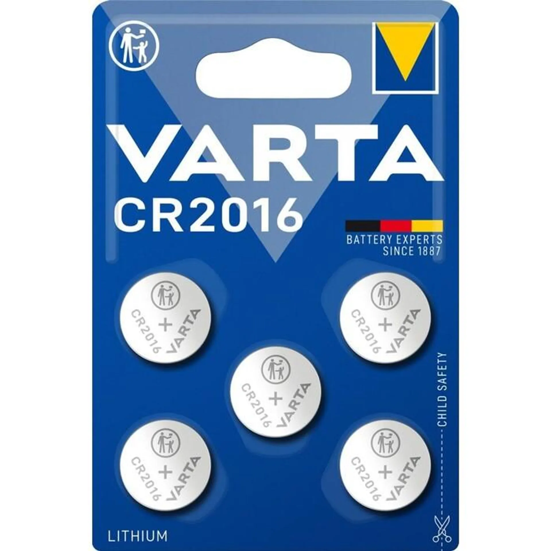 Speciální baterie Varta CR 2016, 5ks