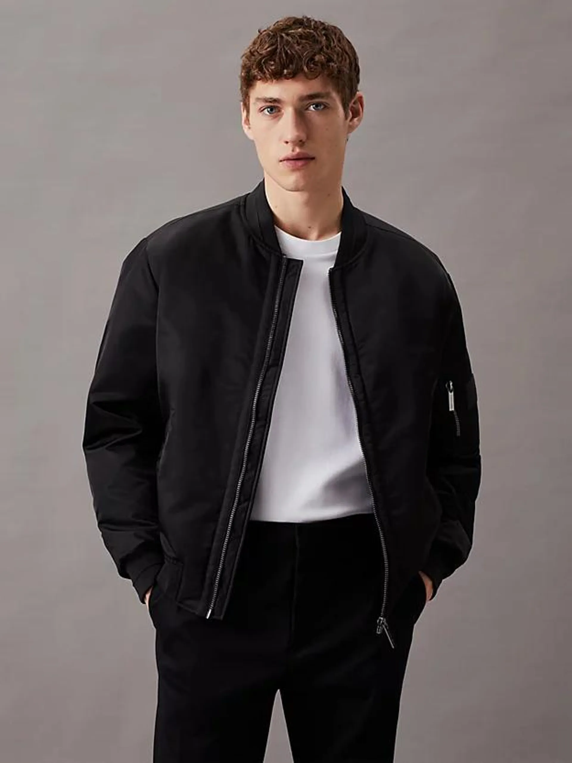 Sateen Bomber Jacket