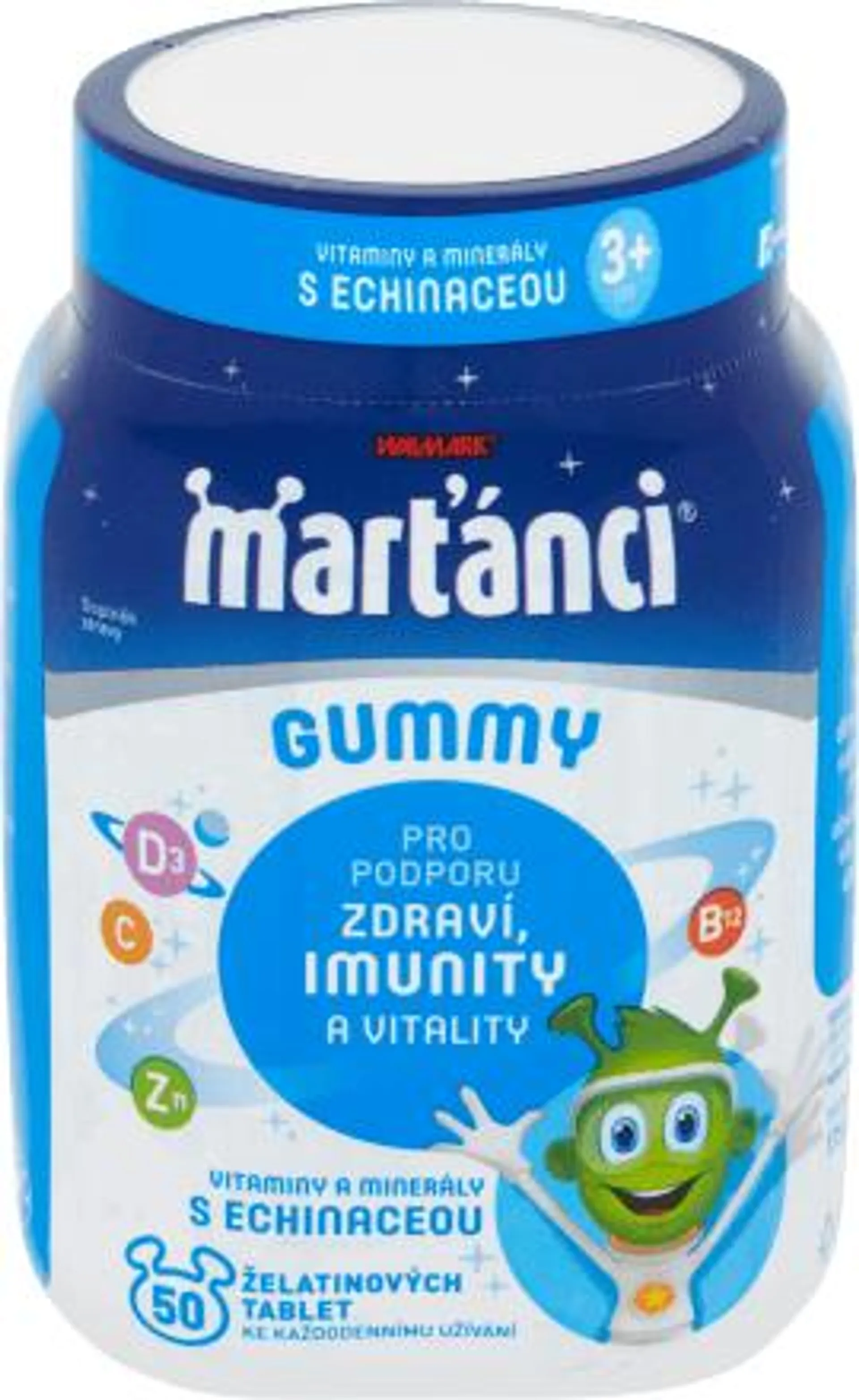 Marťánci Gummy vitaminy s echinaceou, 50 ks