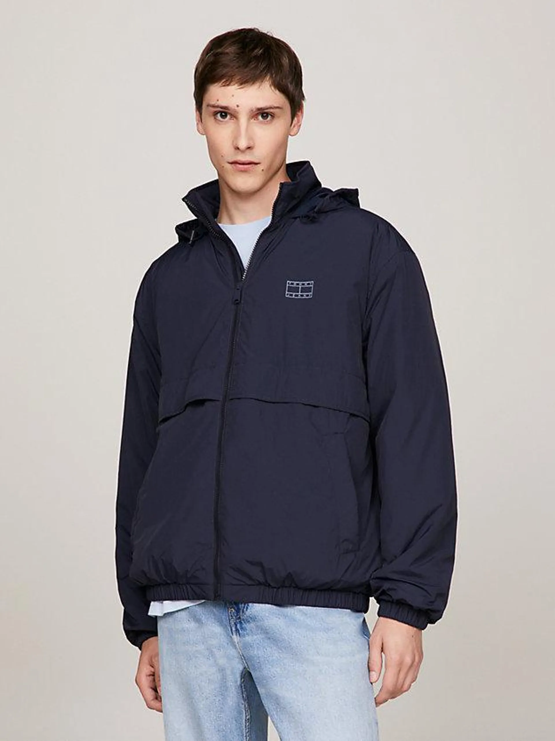 Tonal Logo Hooded Jacket