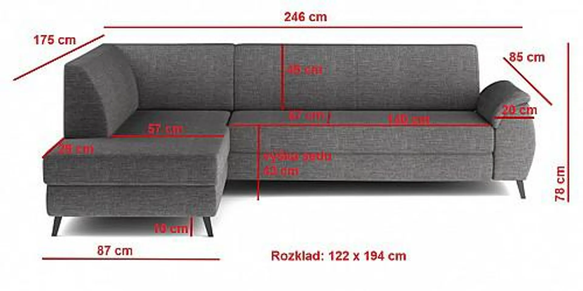 Sedací souprava MUNDO LUX + 2x záhlavník