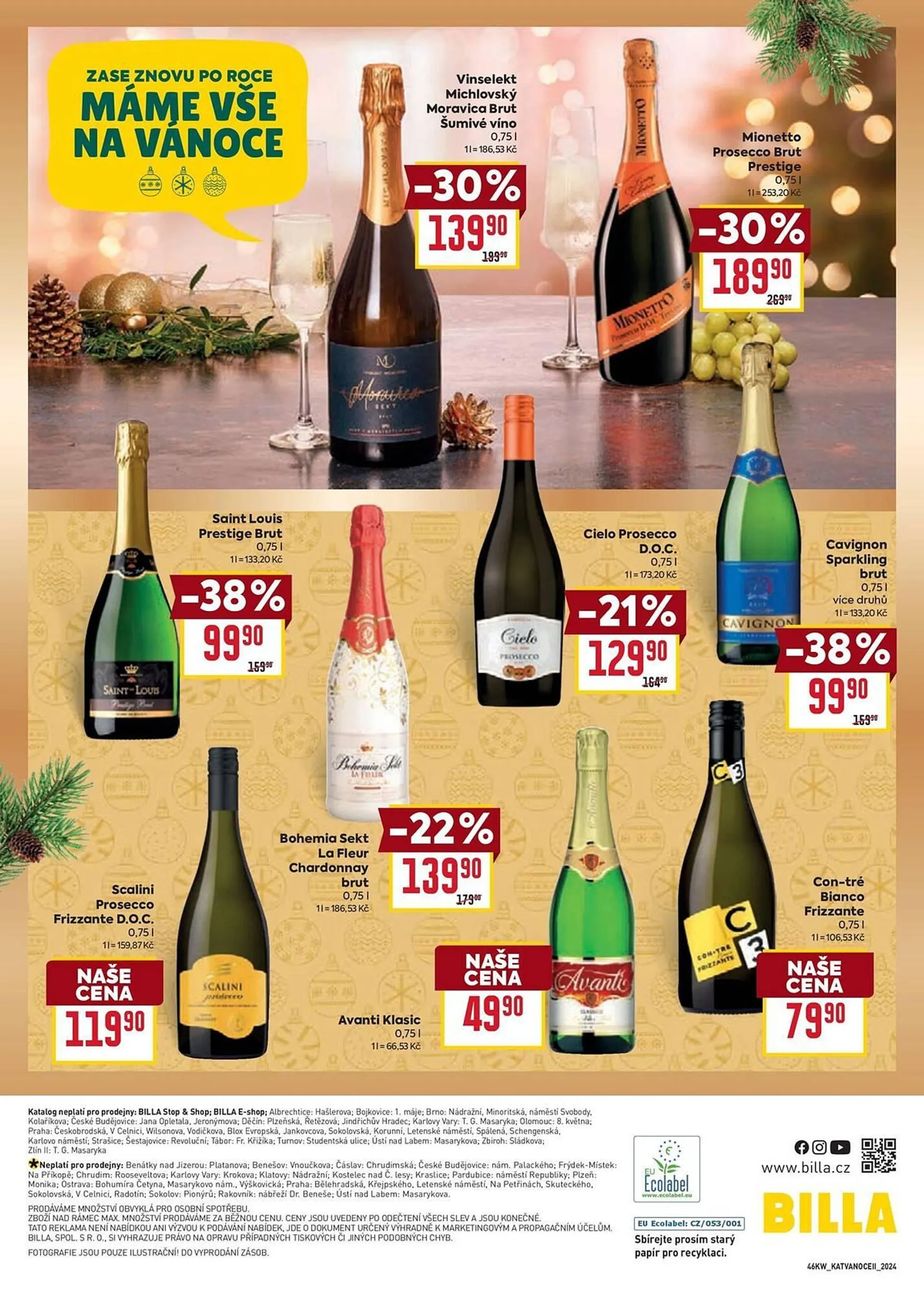 Billa leták - 13. října 3. prosince 2024 - Page 30