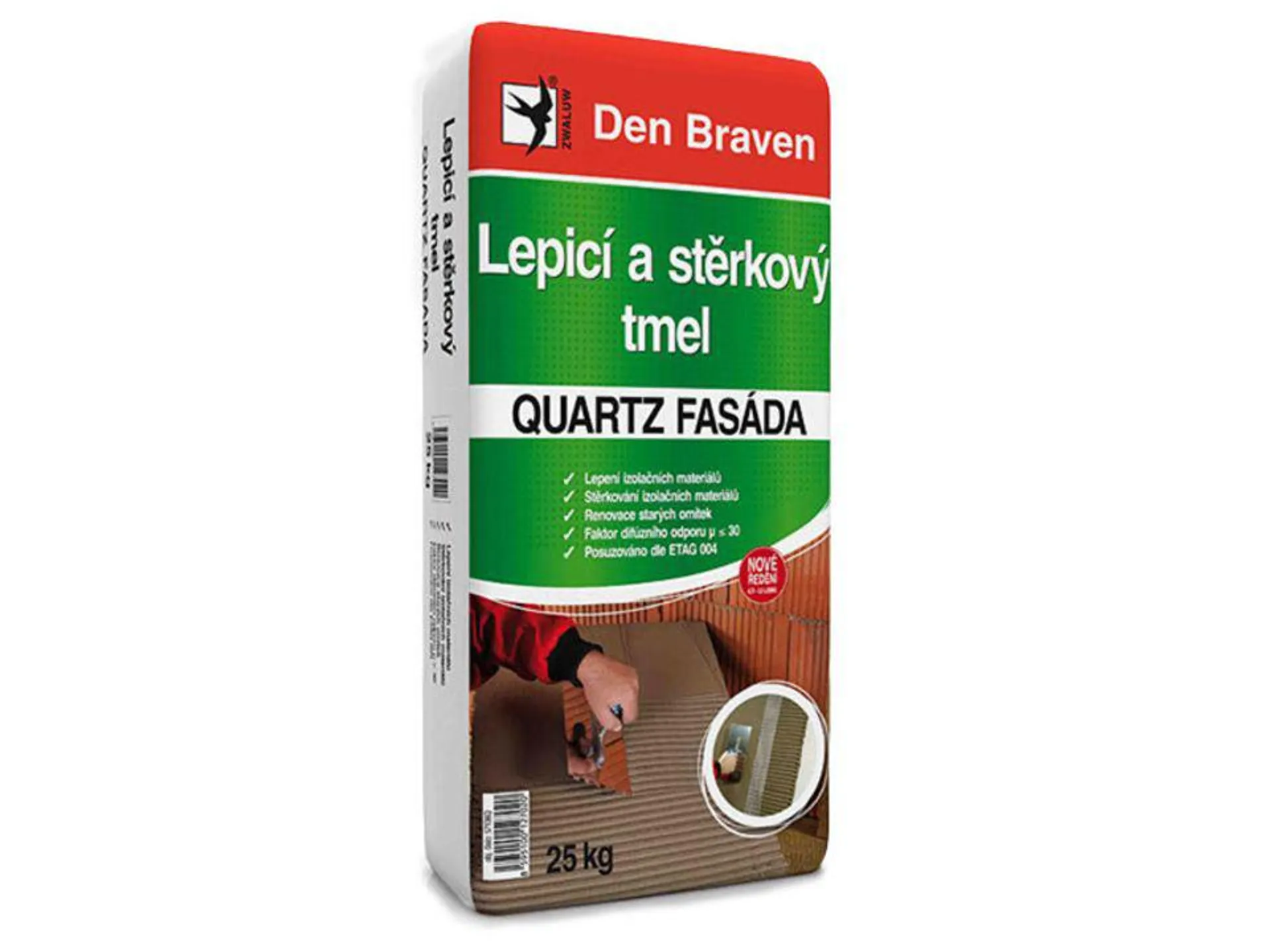 Lepidlo a stěrka Quartz fasáda 25 kg