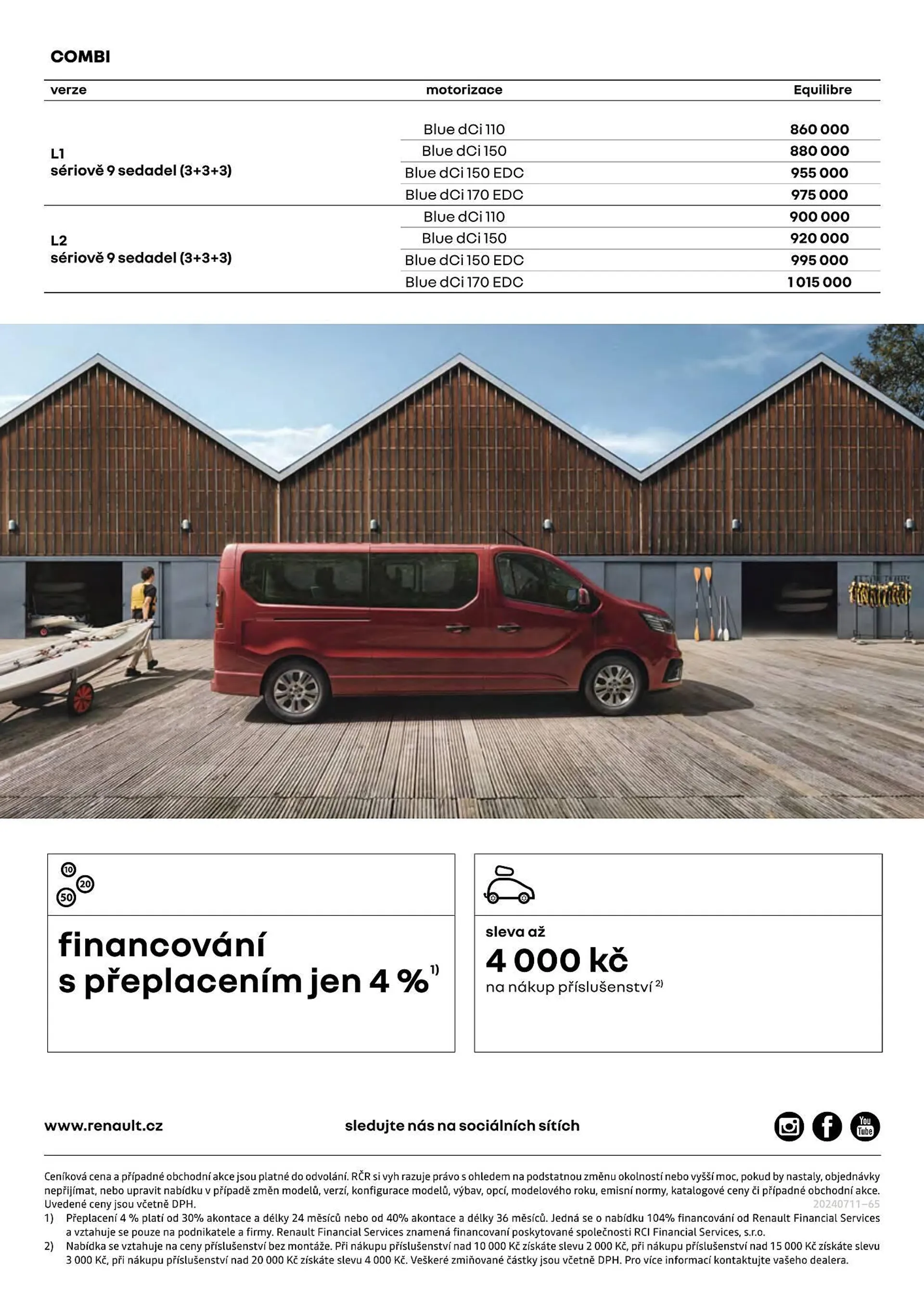 Renault Trafic Combi leták - 12. července 31. prosince 2024 - Page 2