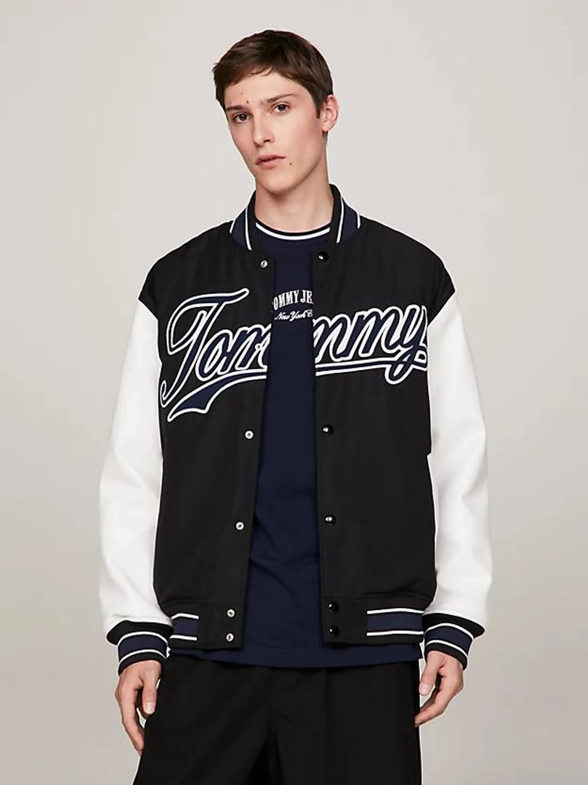 Satin Letterman Jacket