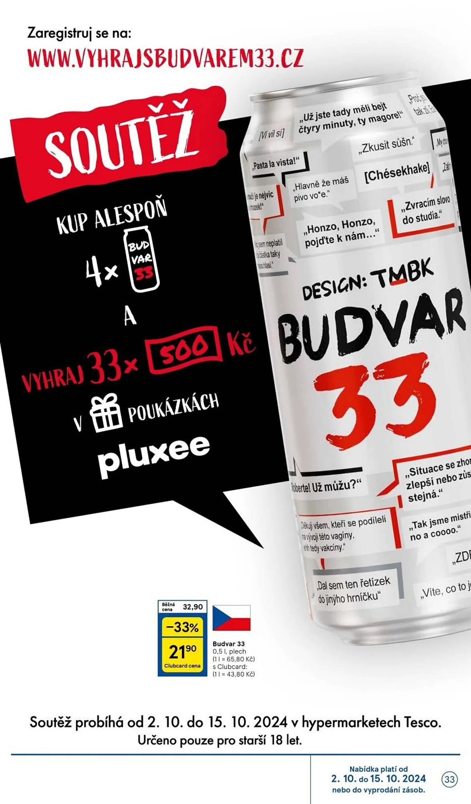 Tesco leták - 2. října 8. října 2024 - Page 33