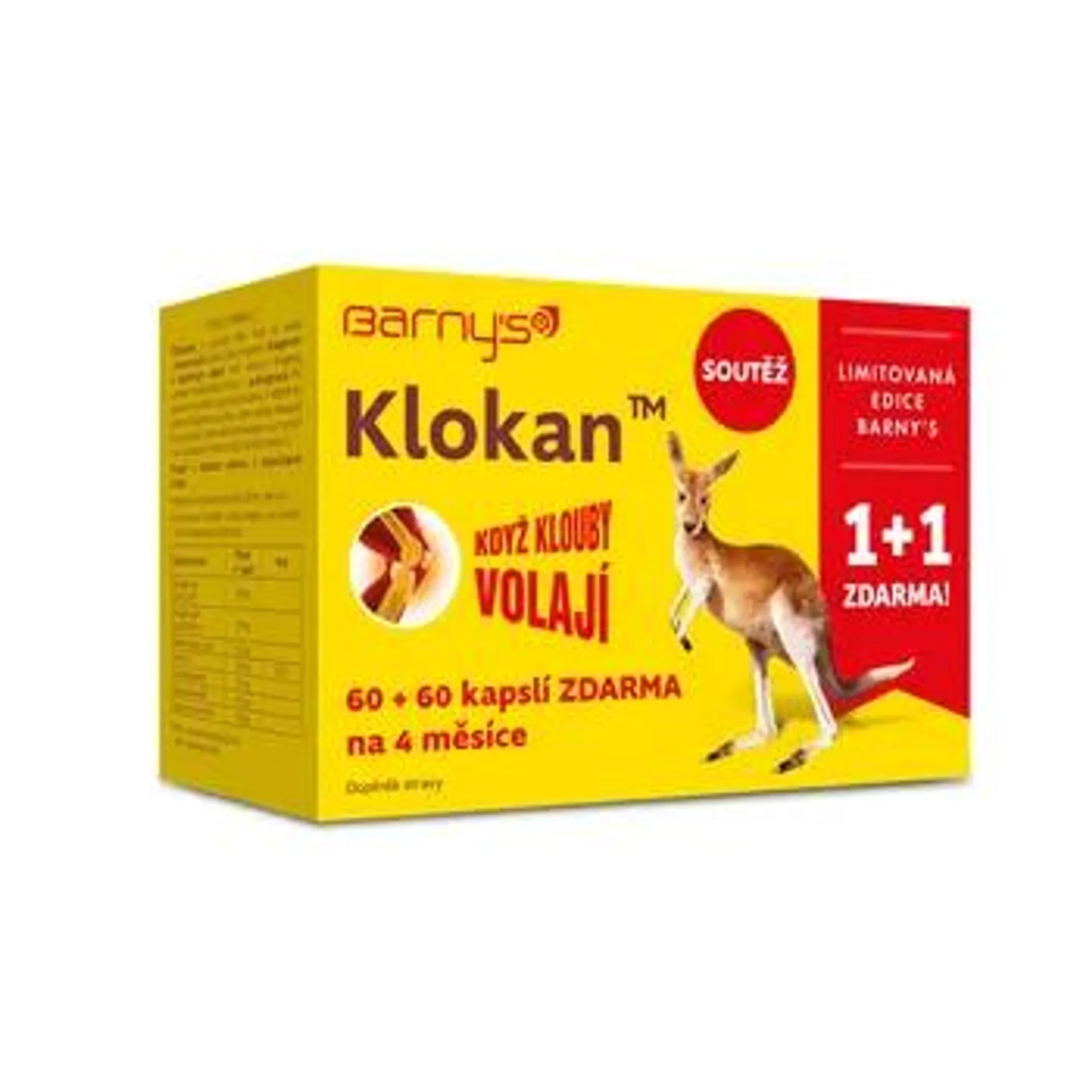 Barny´s Klokan limitovaná edice 60+60 kapslí