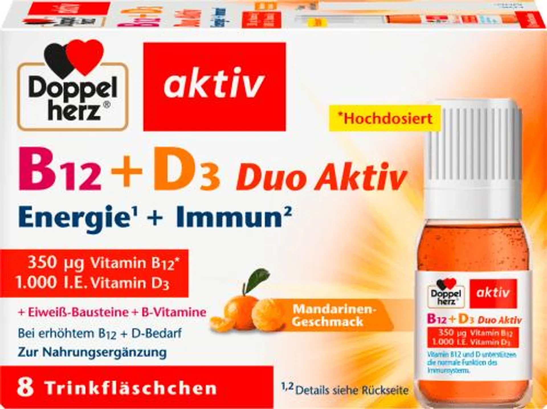 vitamín B12 + vitamín D3 Duo Aktiv, 8 ks