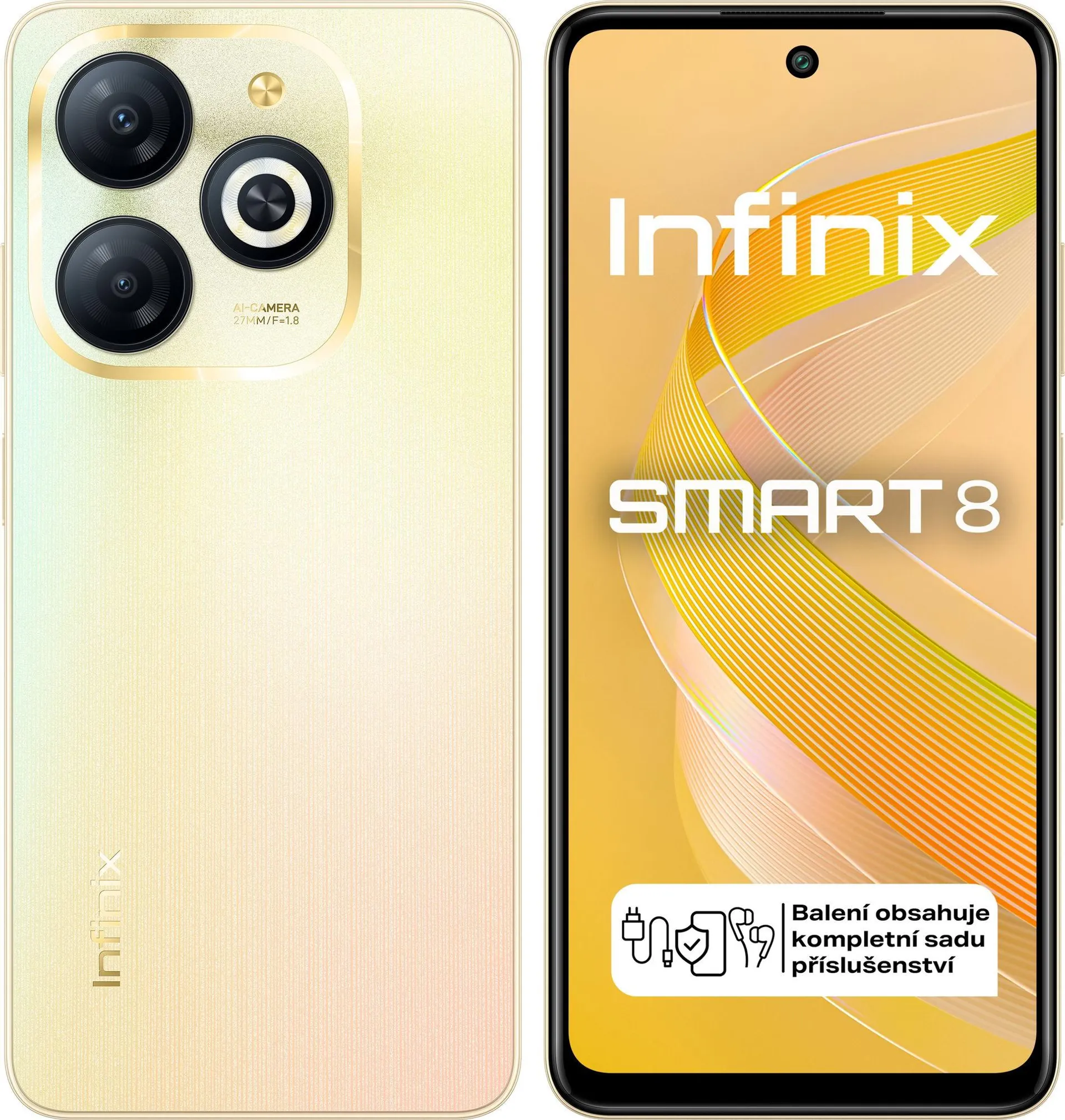 Infinix Smart 8 3GB/64GB zlatý