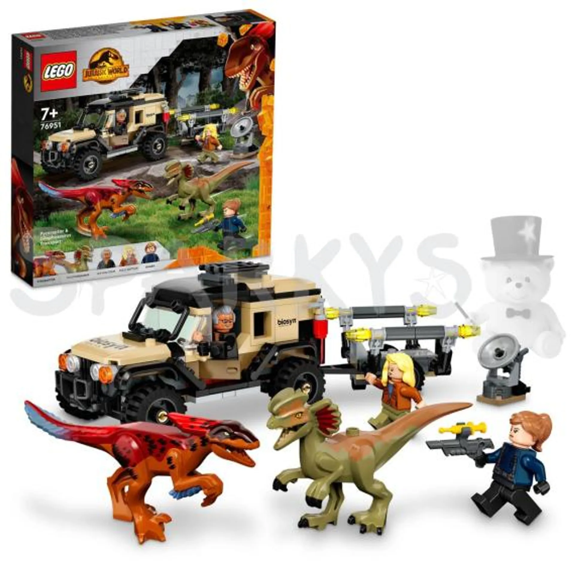 LEGO® Jurassic World™ 76951 Přeprava pyroraptora a dilophosaura