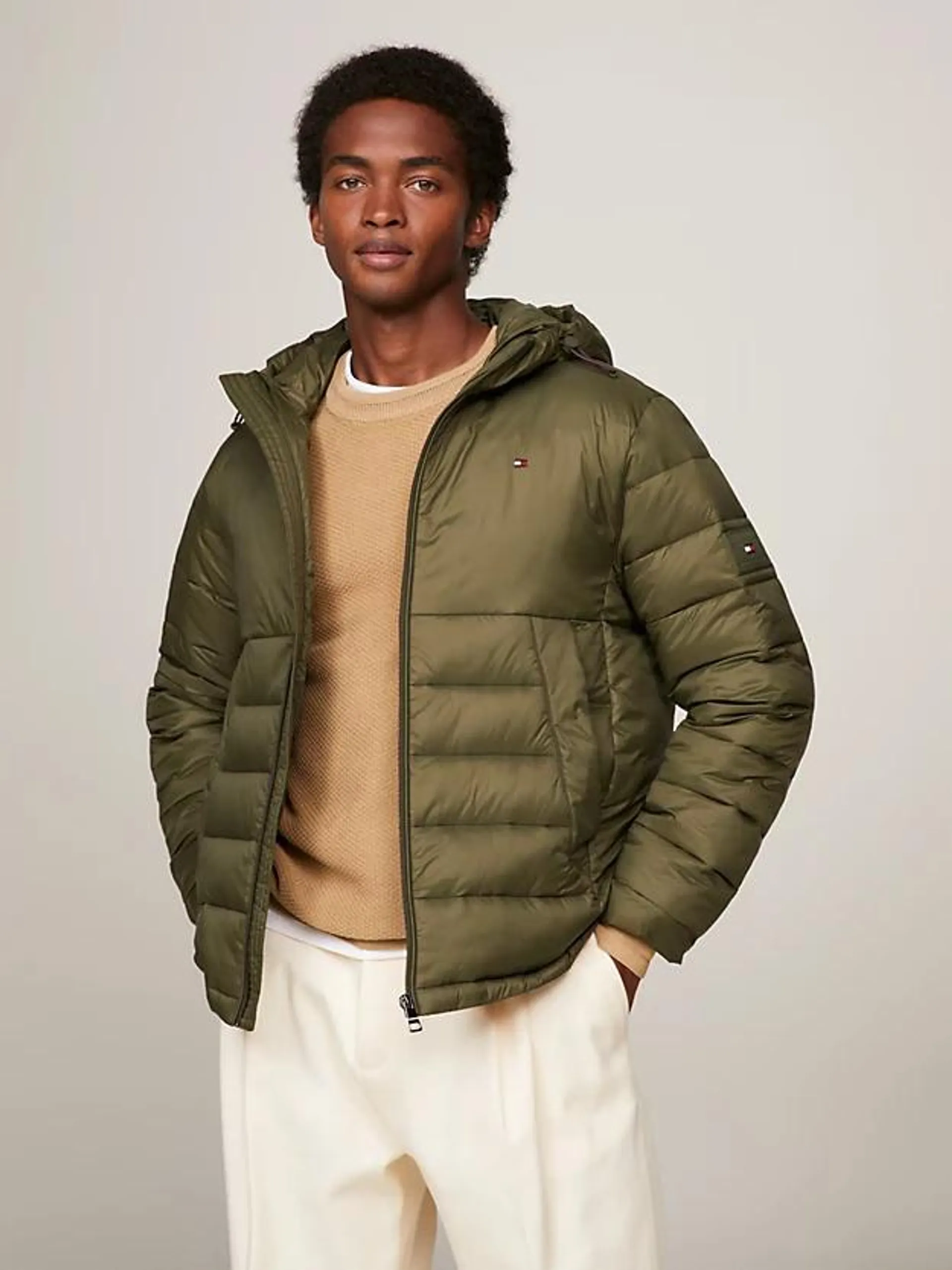 TH Warm Packable Quilted Hooded Jacket