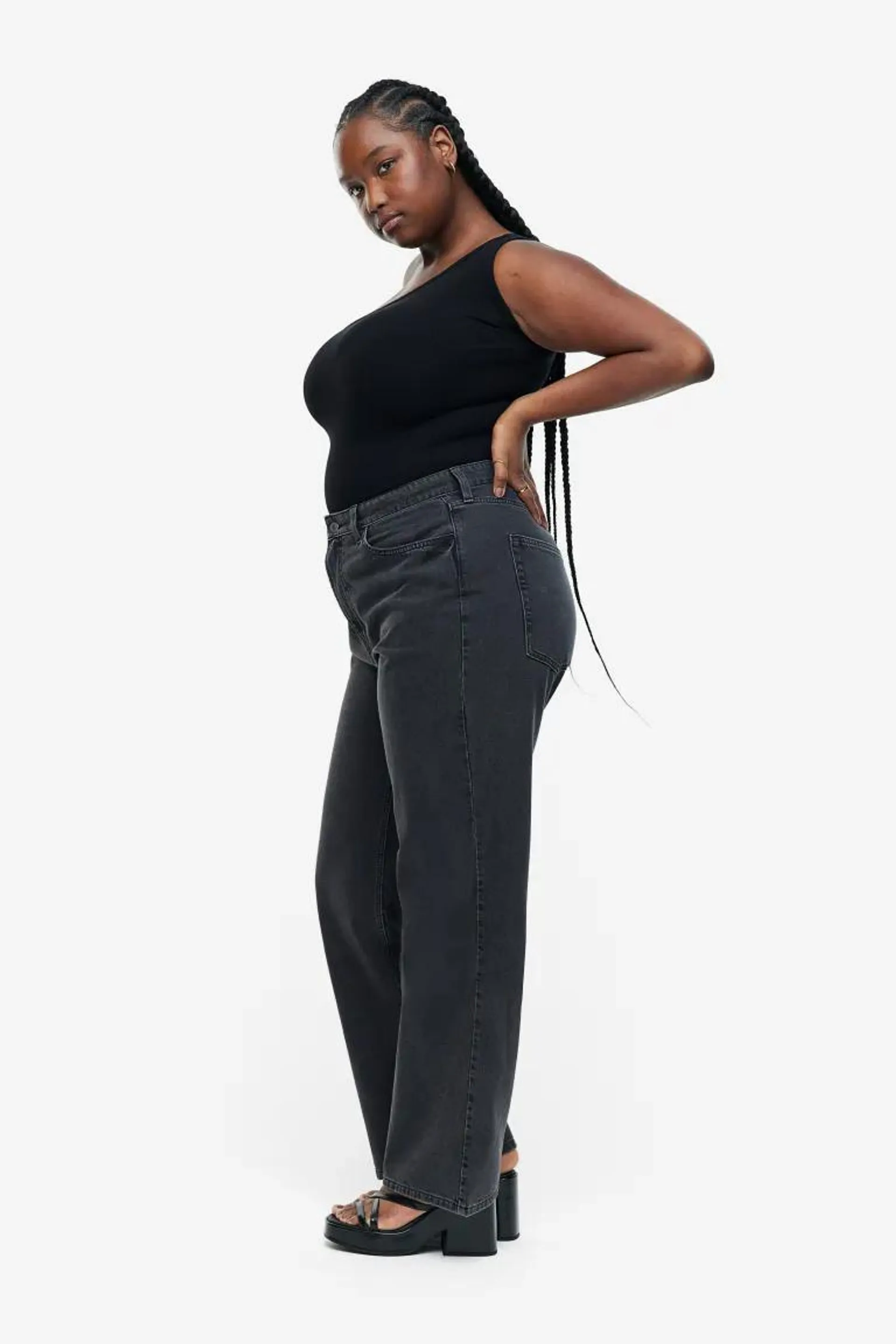 Curvy Fit Wide Ultra High Jeans